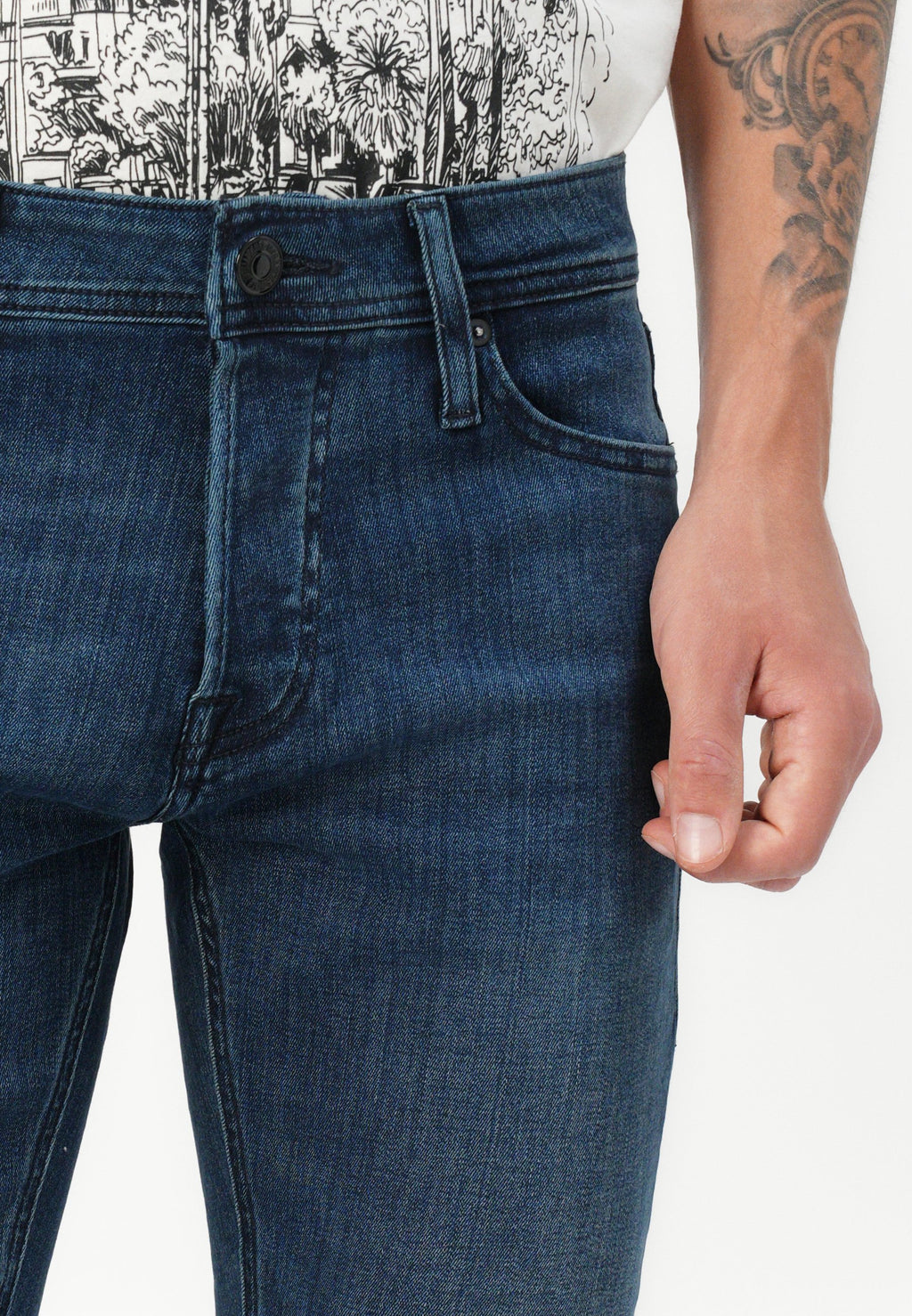 JJIGLENN JJORIGINAL  - Relaxed fit jeans - blue denim