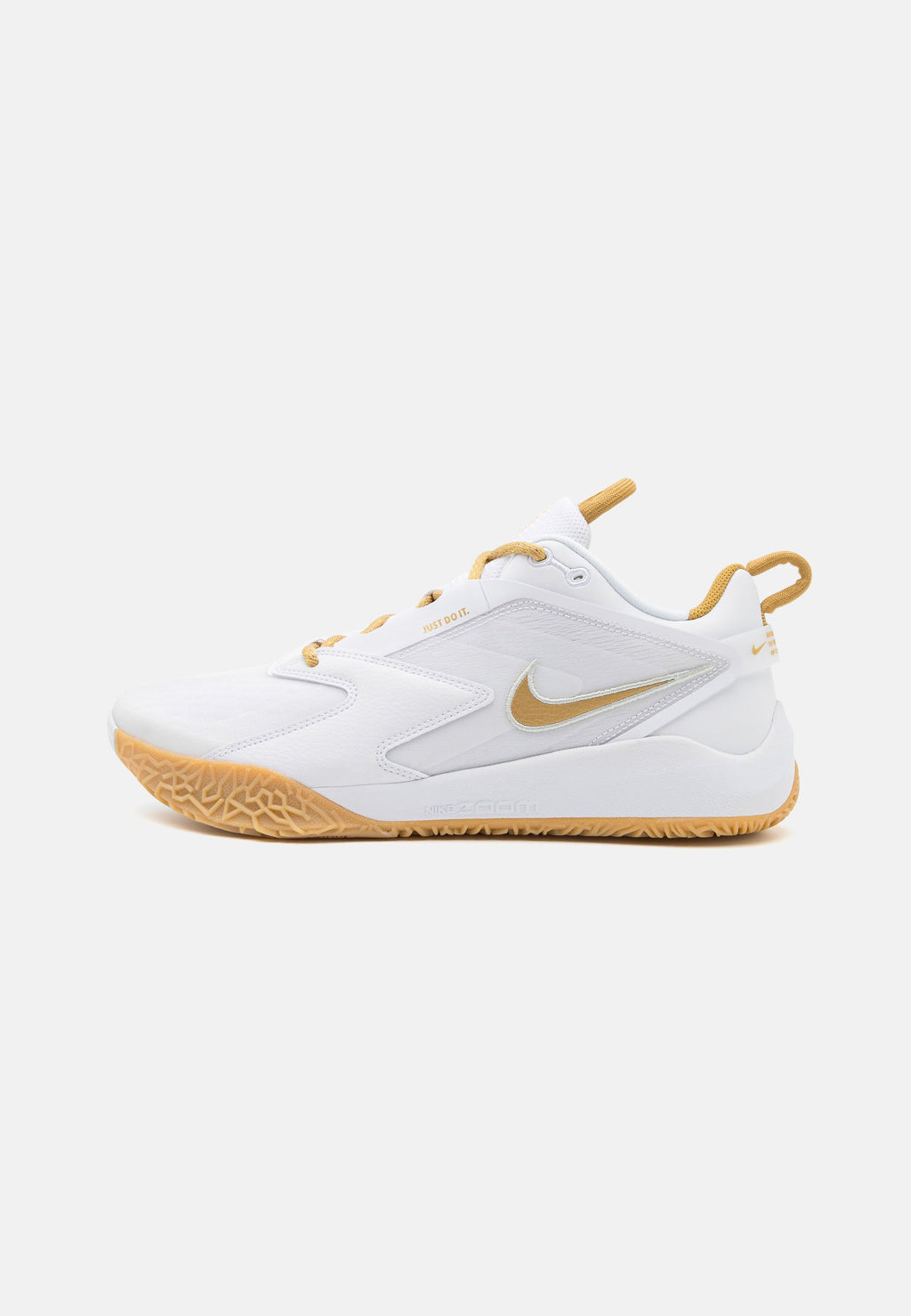 ZOOM HYPERACE 3 UNISEXE - Chaussures de volleyball - blanc/or métallique/photon dust