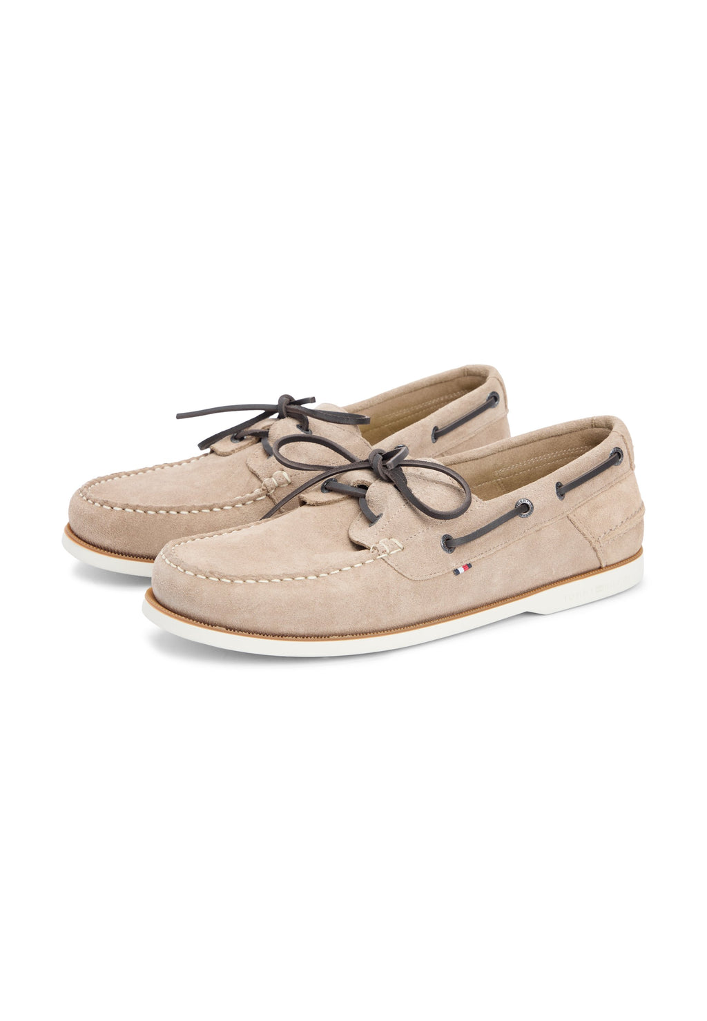 SUEDE BOAT SHOES - Boat shoes - coastal taupe