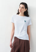ELOVE - Print T-shirt - white