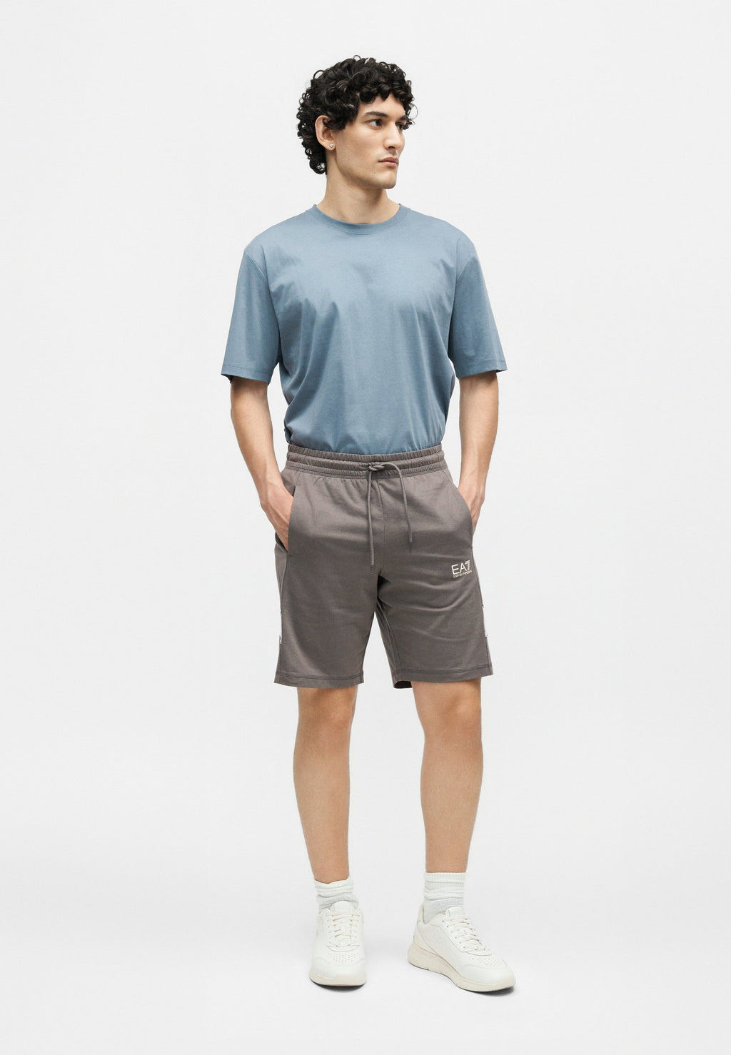 TRAIN CORE - Tracksuit bottoms - smoked pearl