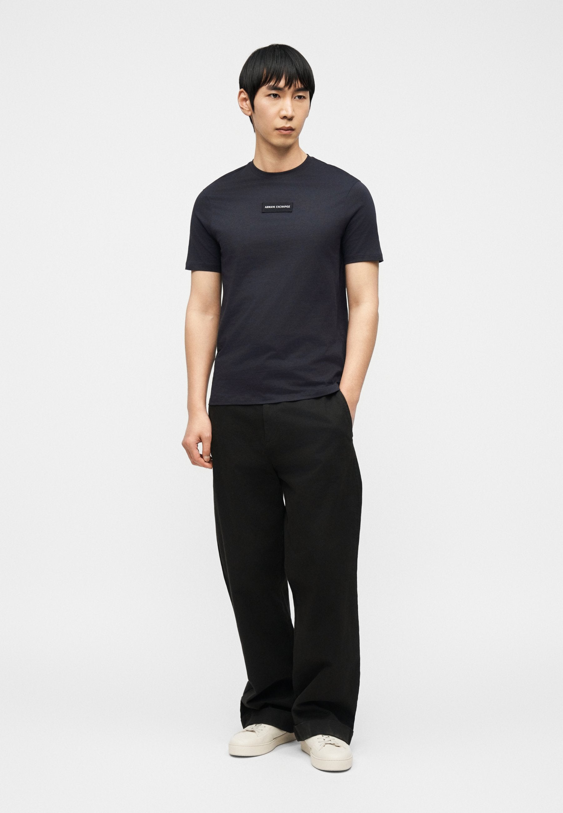 T-SHIRT SLIM FIT - Basic T-shirt - deep navy