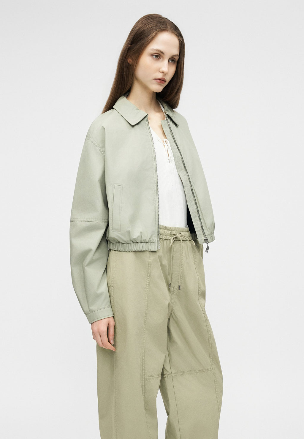 Trousers - light green