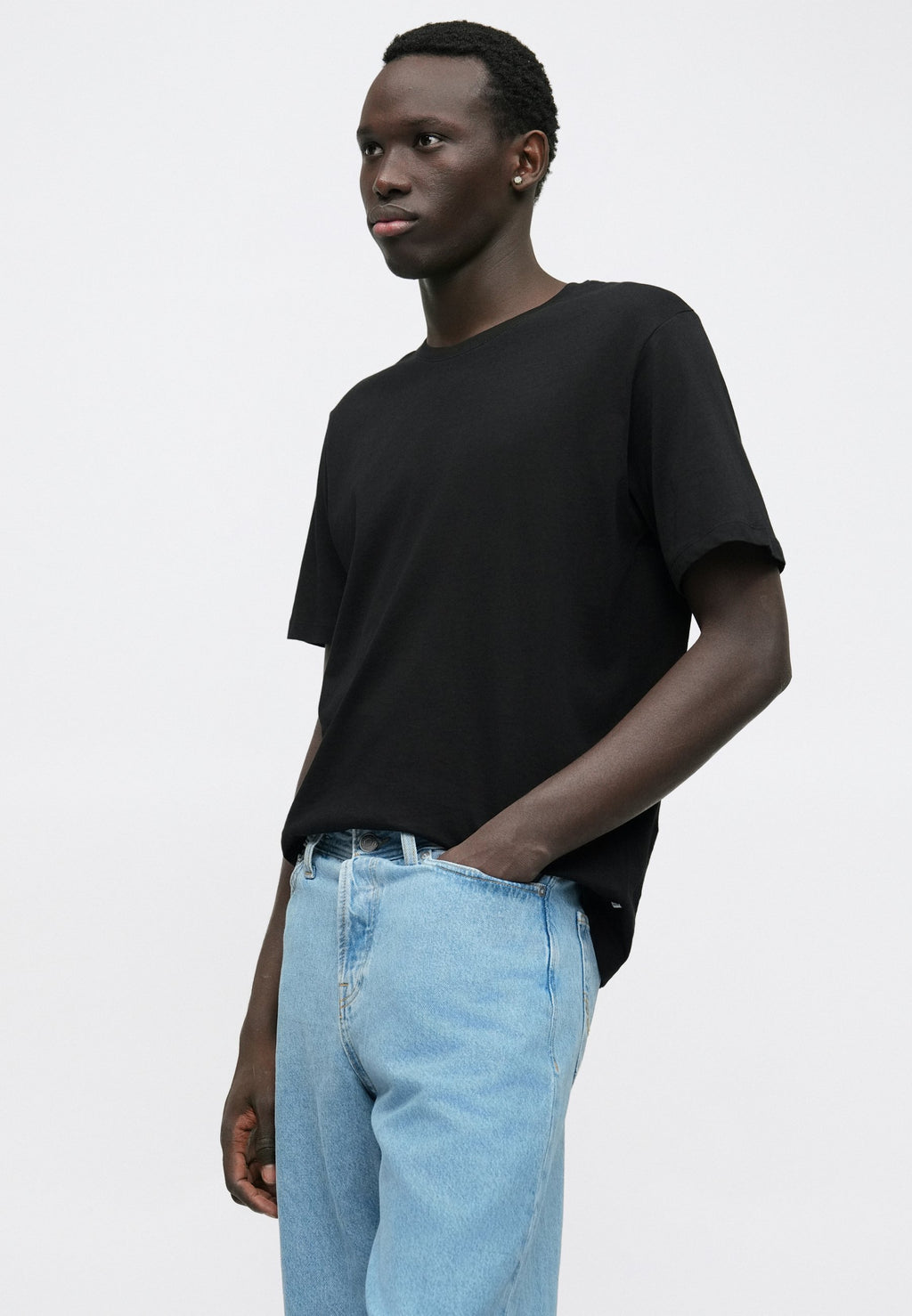 JJEORGANIC BASIC TEE O NECK 5 PACK - Basic T-shirt - black