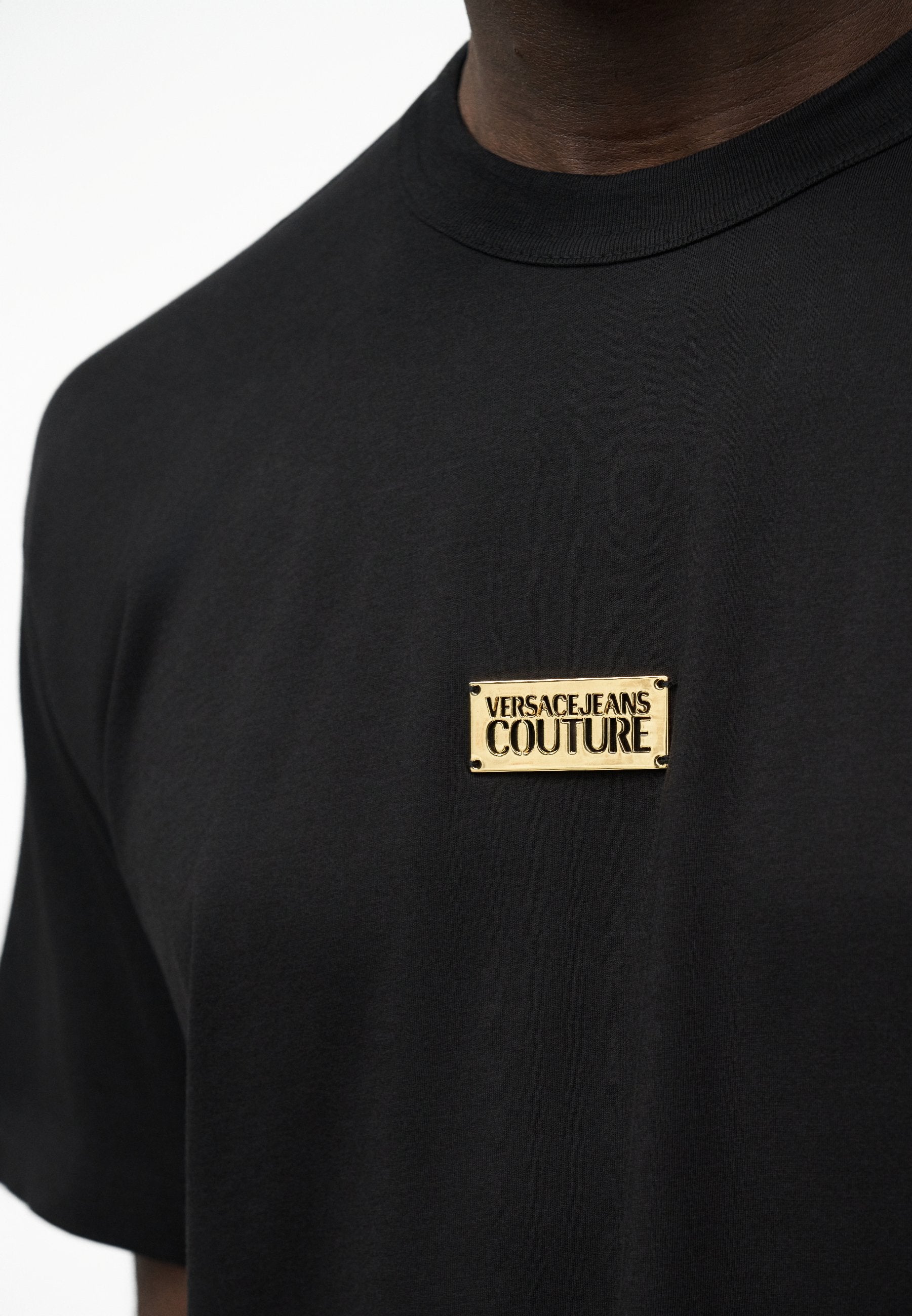 PLACHET UNISEX - Print T-shirt - black/gold-coloured