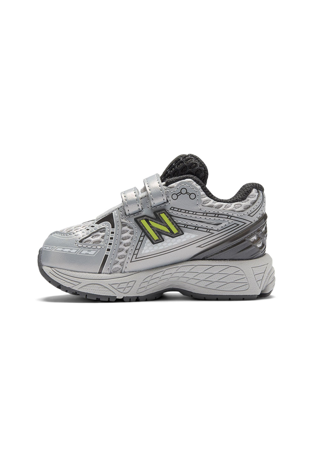 Baby shoes - black metallic / alkaline green