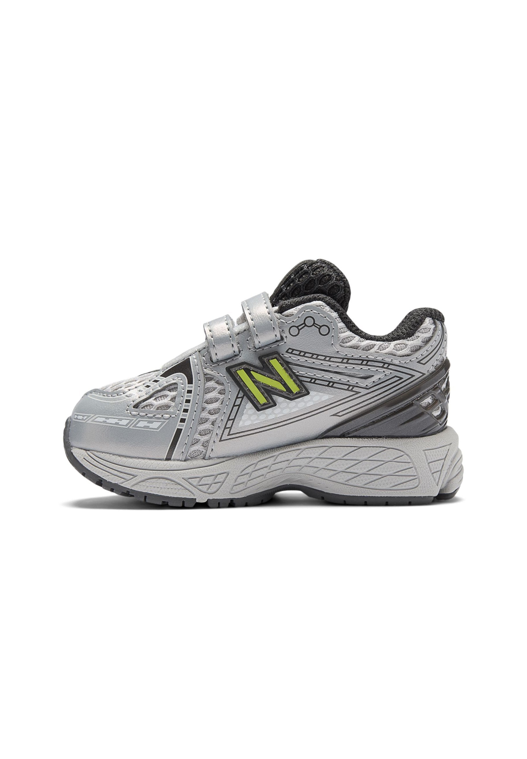 Baby shoes - black metallic / alkaline green