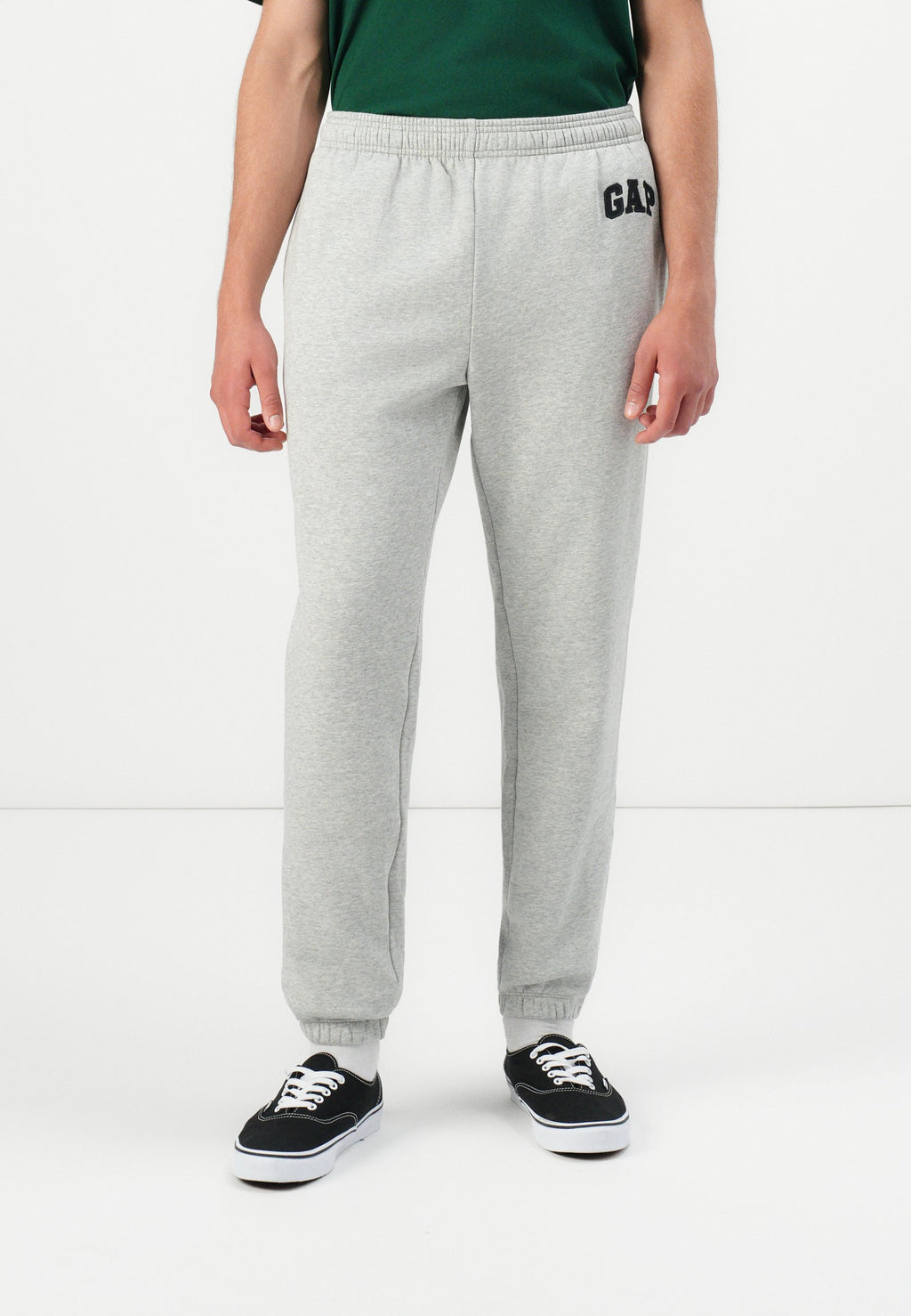 HERITAGE LOGO - Tracksuit bottoms - light heather grey