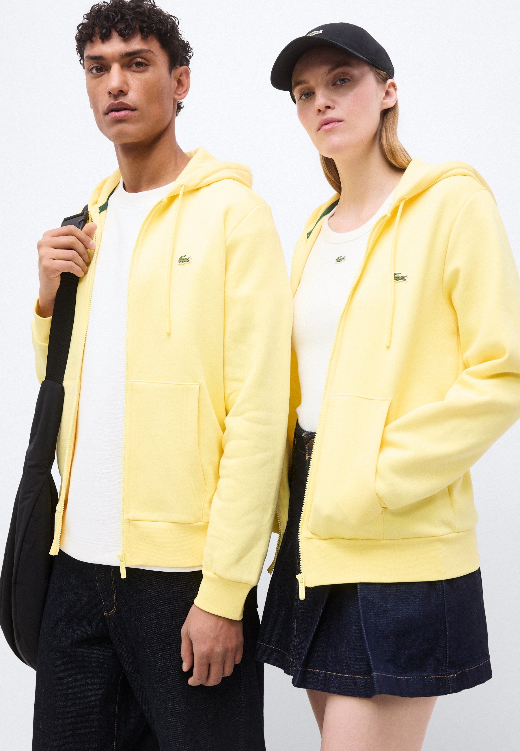 Zip-up sweatshirt - yellow