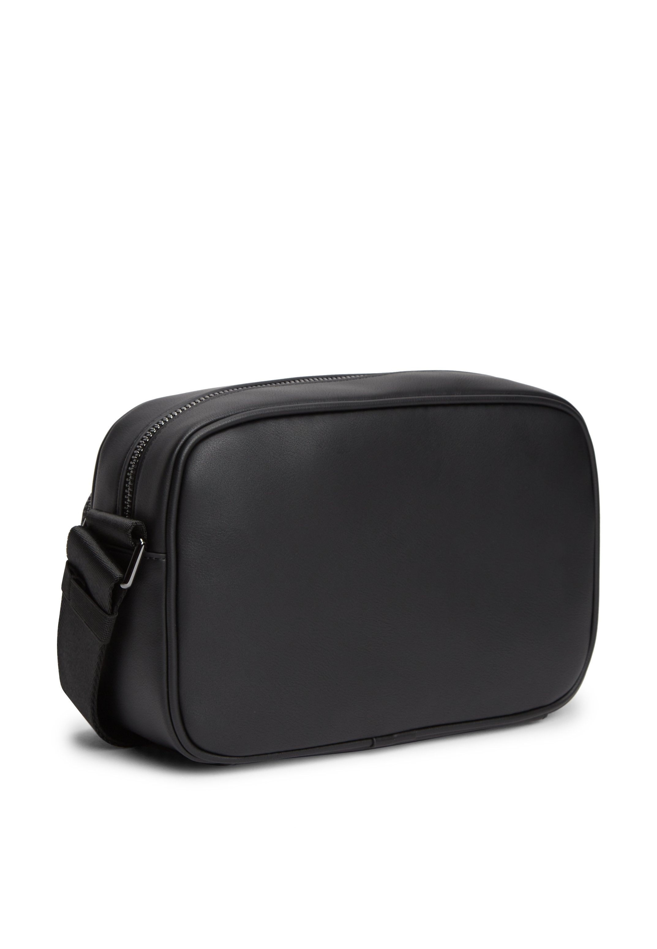 WOVEN PANEL CROSSBODY CAMERA BAG - Cross body bag - black