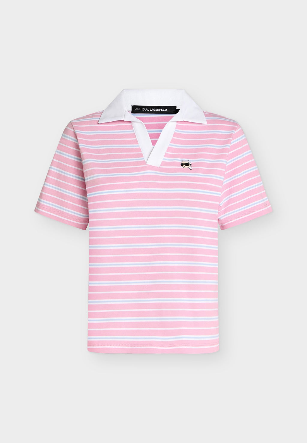 IKON STRIPE - Polo shirt - blue/lilac