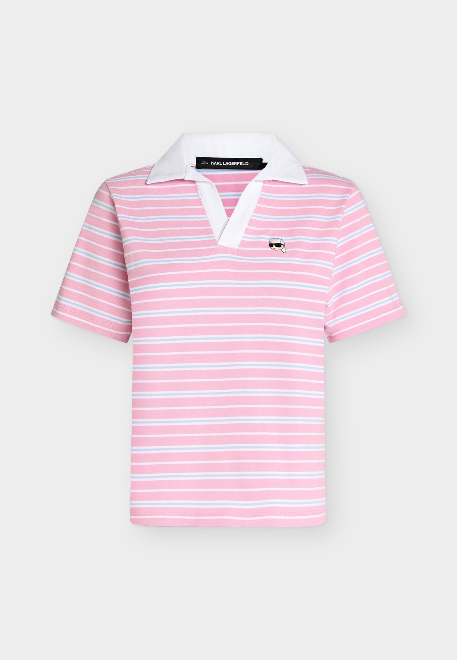 IKON STRIPE - Polo shirt - blue/lilac