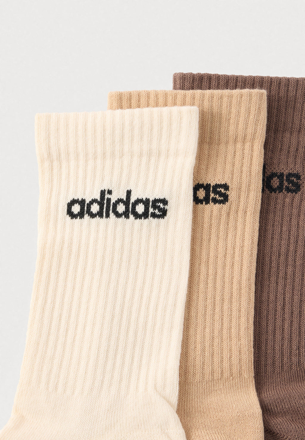 LINEAR CREW SOCKS CUSHIONED SOCKS 3 PAIR PACK UNISEX - Socks - brown/magic beige/earth strata