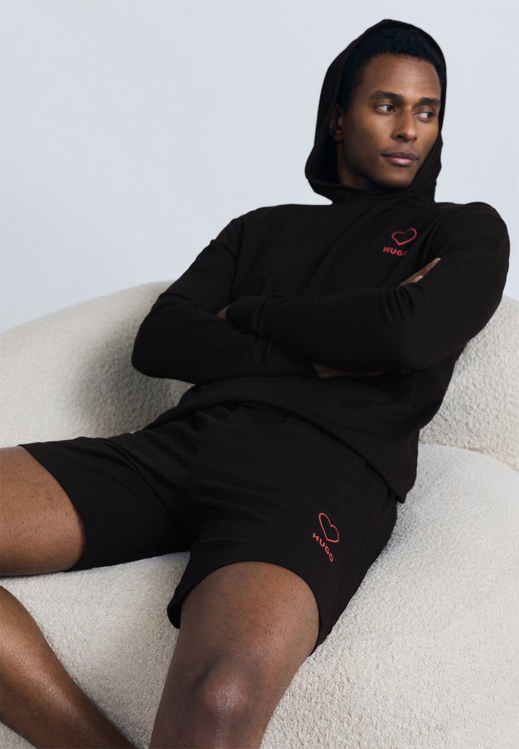 SHORTS VALENTINE CAPSULE - Pyjama bottoms - black