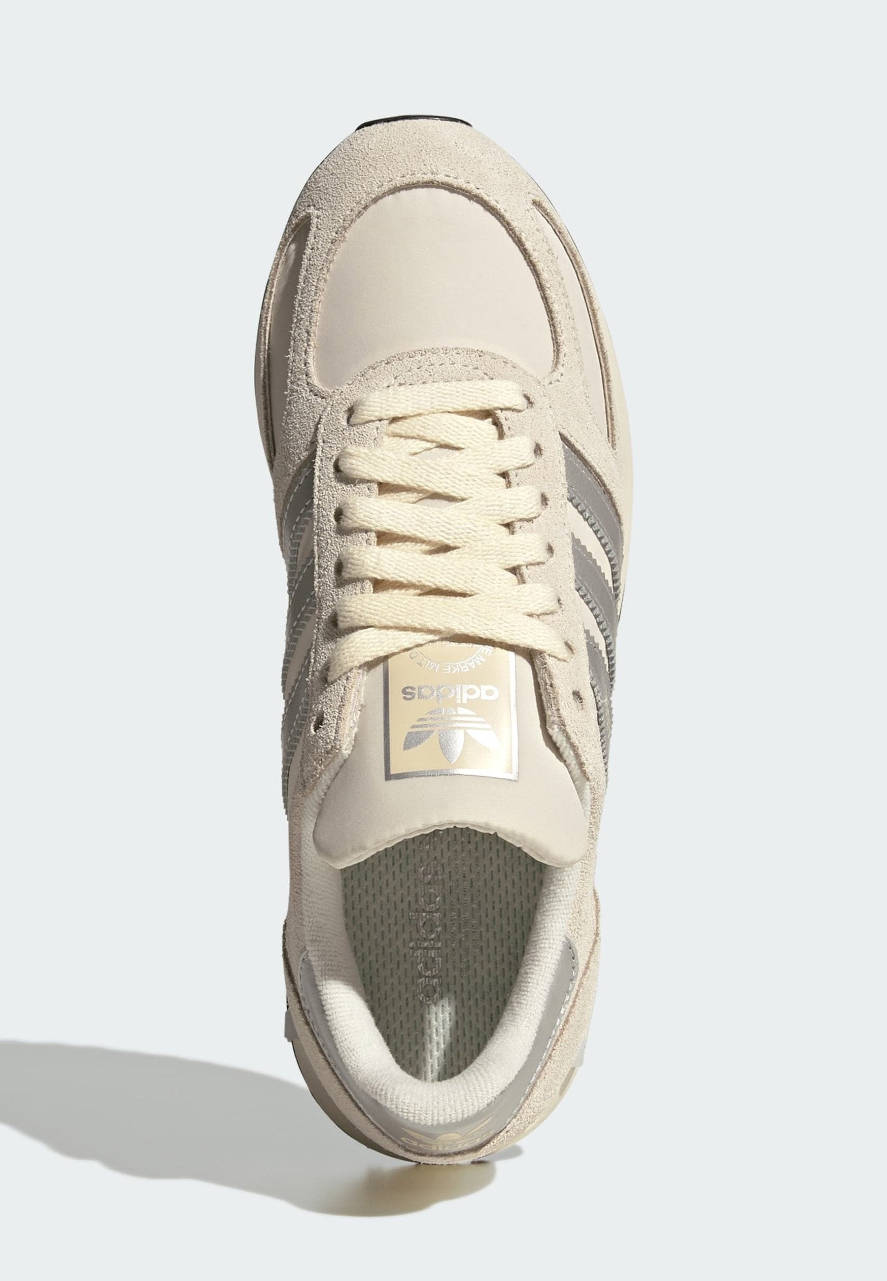 LA TRAINER OG W - Baskets - blanc   argent métallisé   blanc cassé
