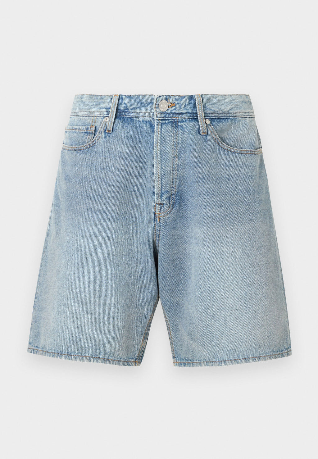 JJITONY JJORIGINAL - Denim shorts - blue denim light blue