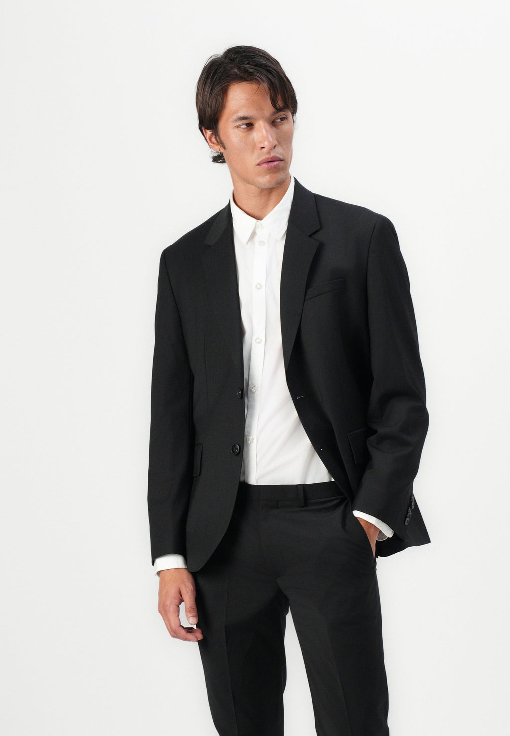 HESTEN - Trousers - black