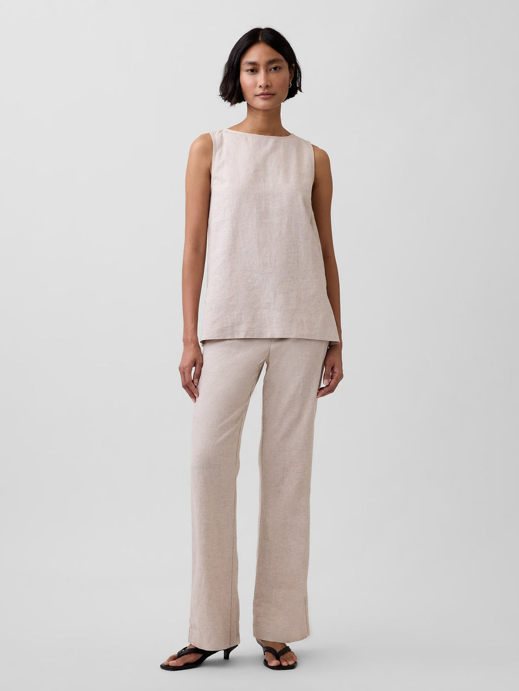 LOW RISE - Trousers - beige
