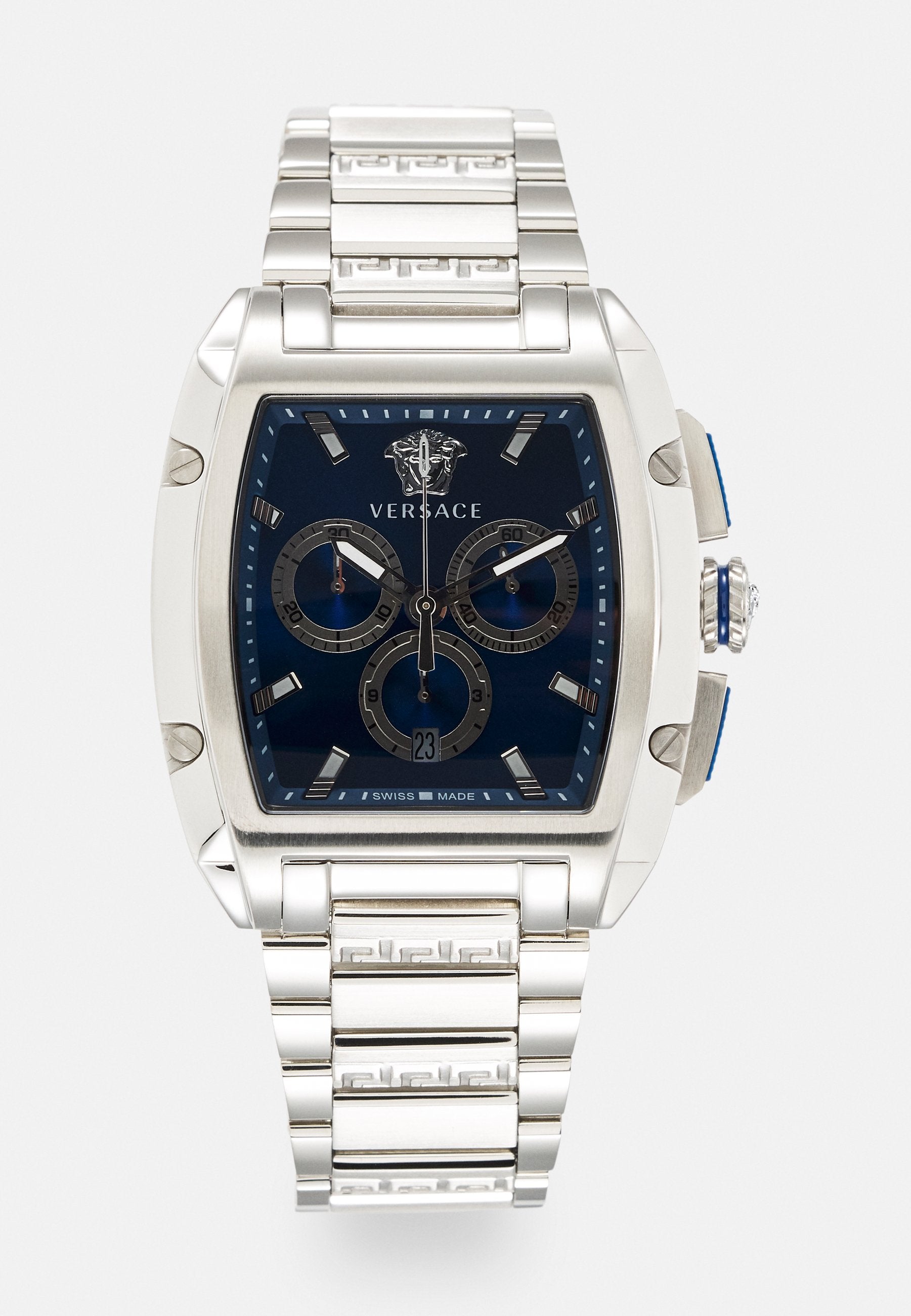 DOMINUS - Chronograph watch - silver-coloured/blue