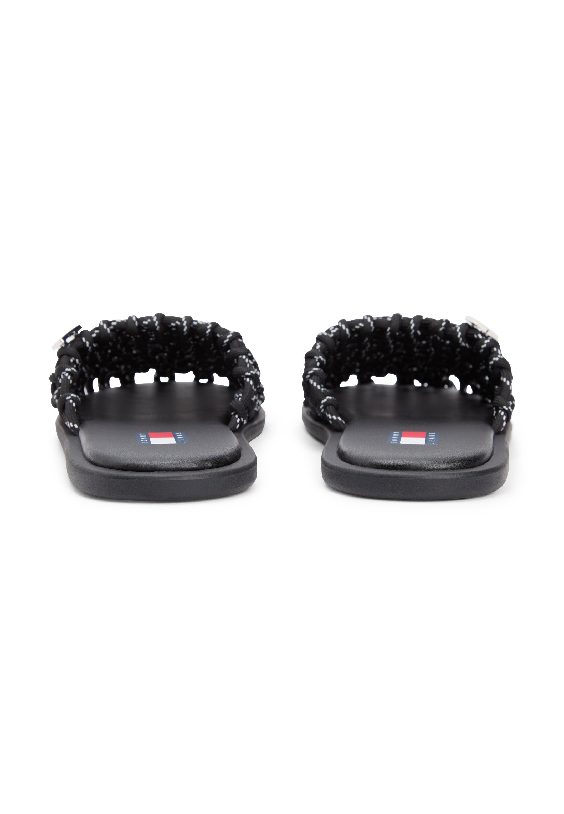 WOVEN ROPE MULES - Sandals - black
