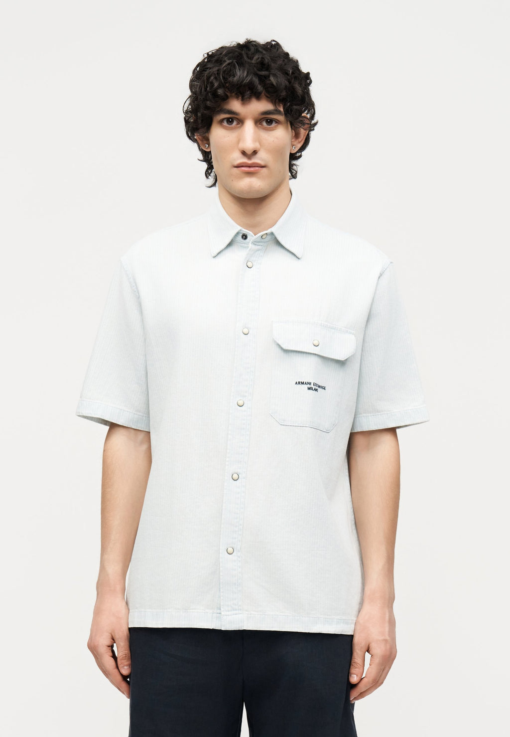 SHIRT - Shirt - blue/white