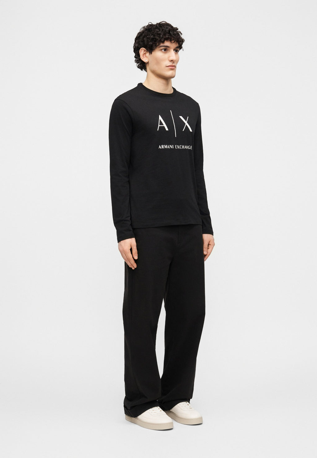 LONGSLEEVE SHIRT SLIM FIT - Long sleeved top - black