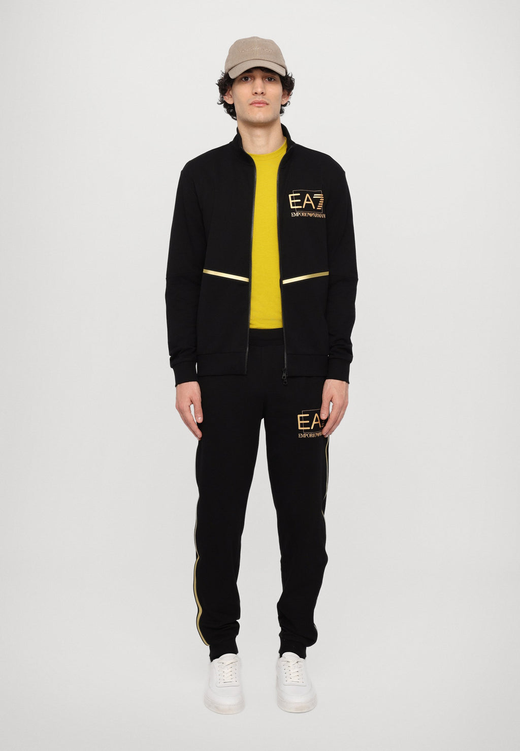 TRAIN VISIBILITY - Tracksuit - black/gold-coloured
