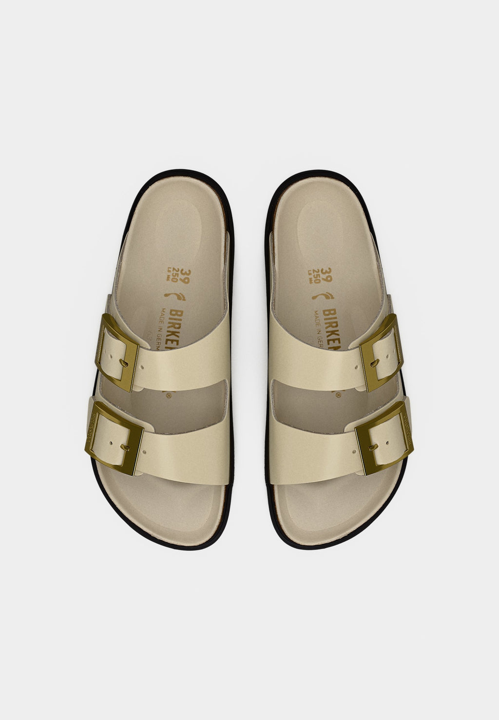 ARIZONA DB LENA HS ECRU HEX CUPSOLES NARROW - Sandals - ecru