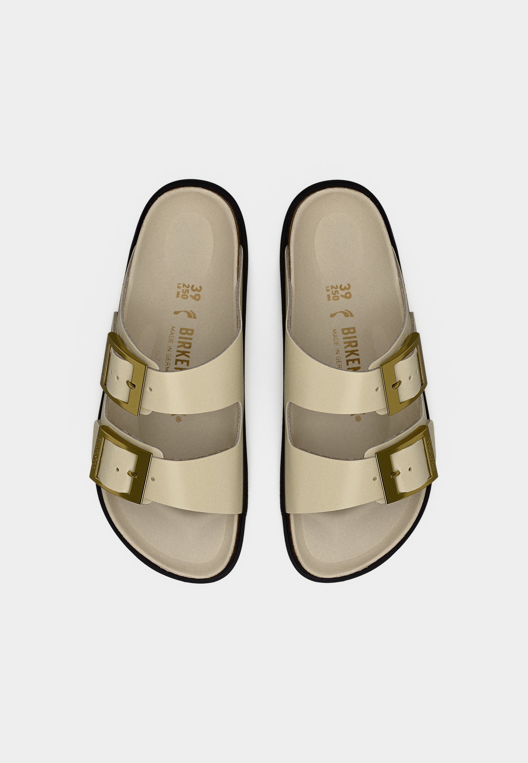 ARIZONA DB LENA HS ECRU HEX CUPSOLES NARROW - Sandals - ecru