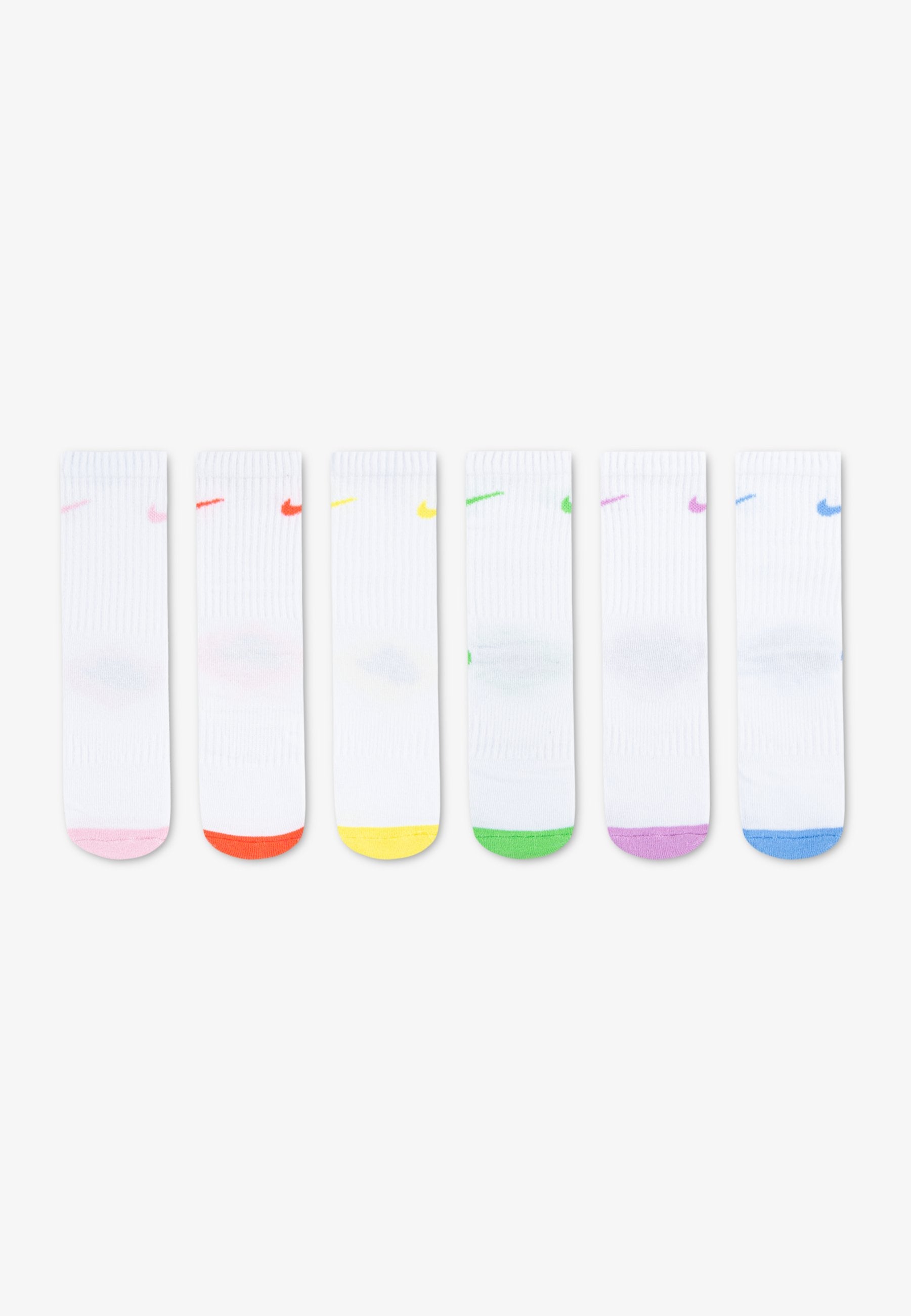 SMILEY CREW UNISEX 6 PACK  - Socks - white/multi-coloured