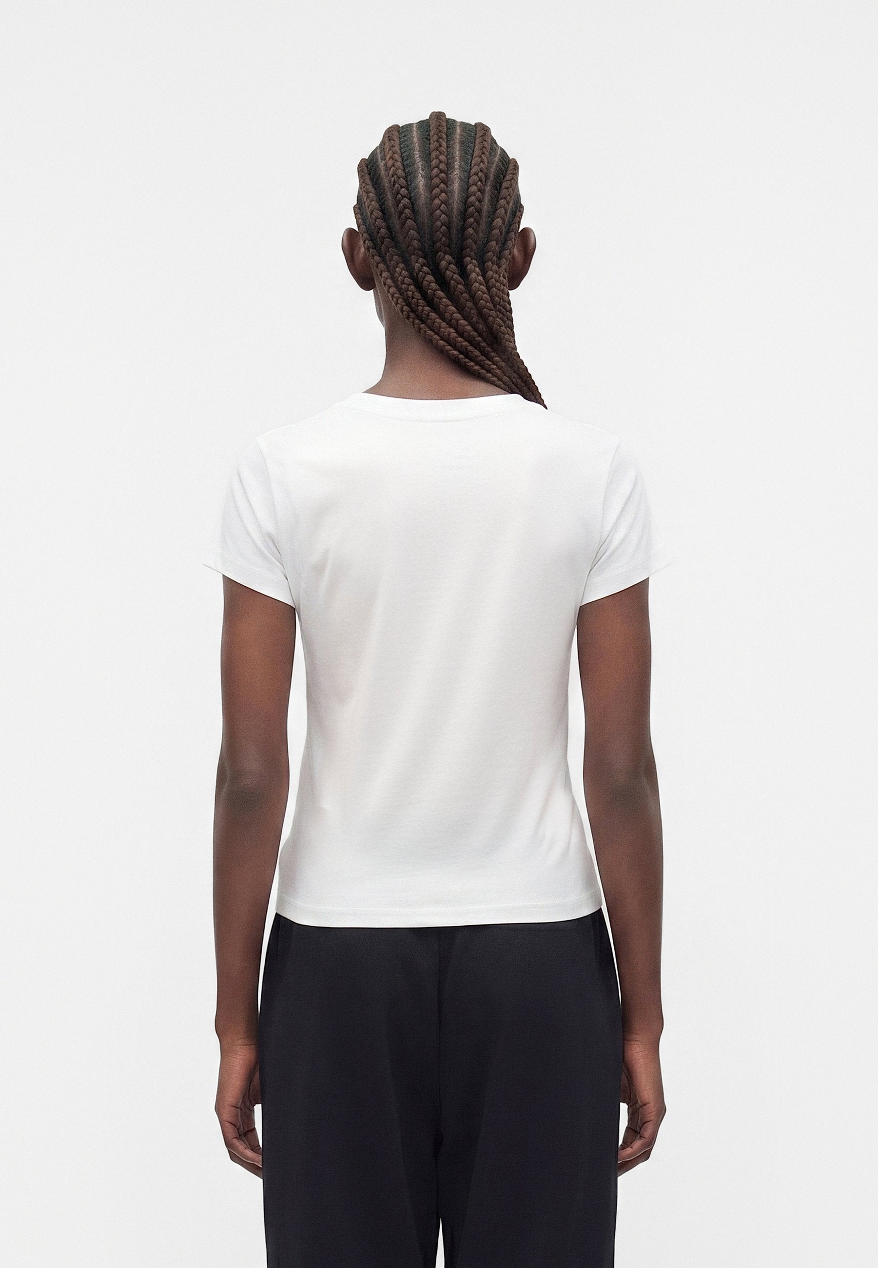 Basic T-shirt - white/black
