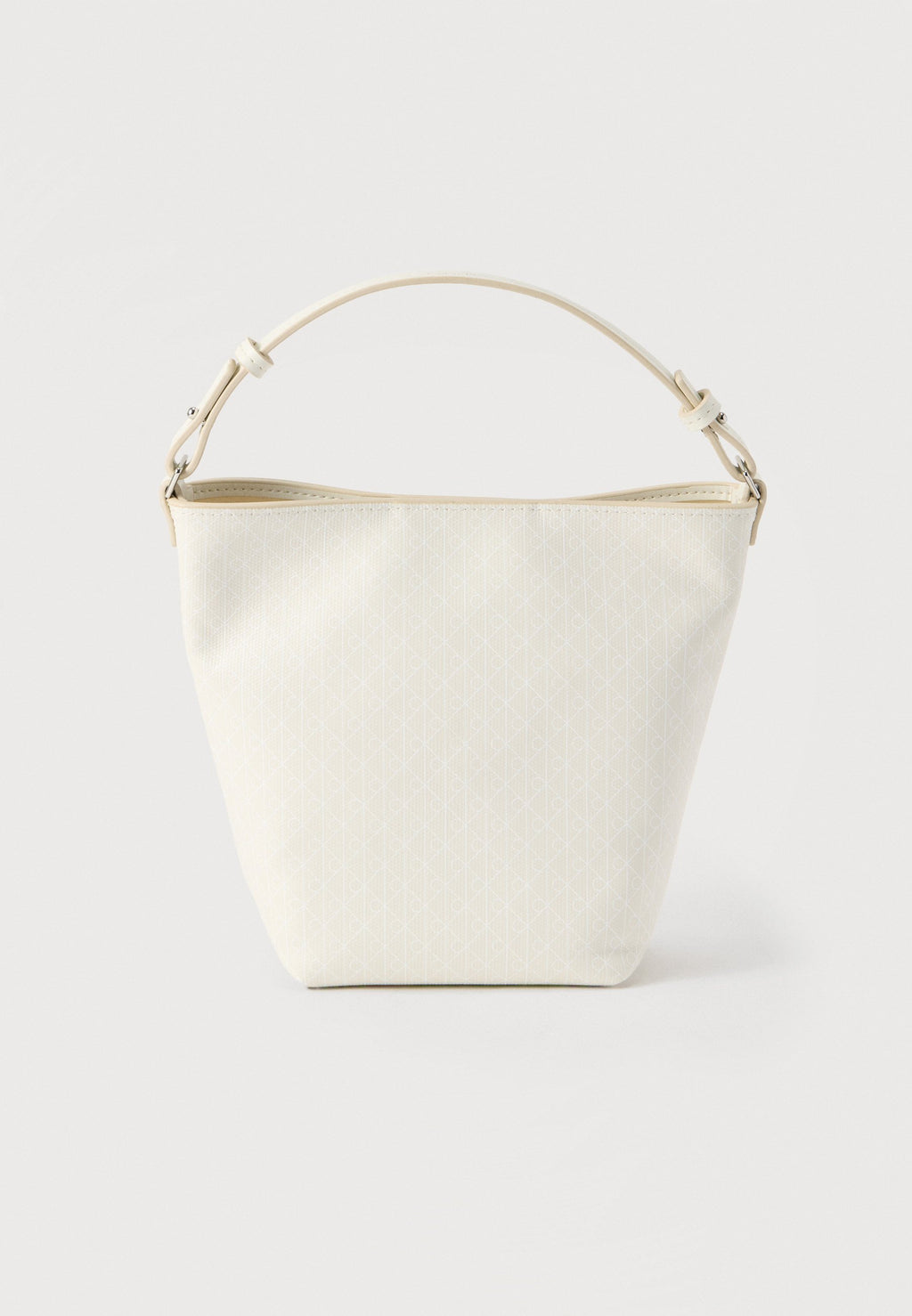 EMBLEM BUCKET CROSSBODY SET - Handbag - white