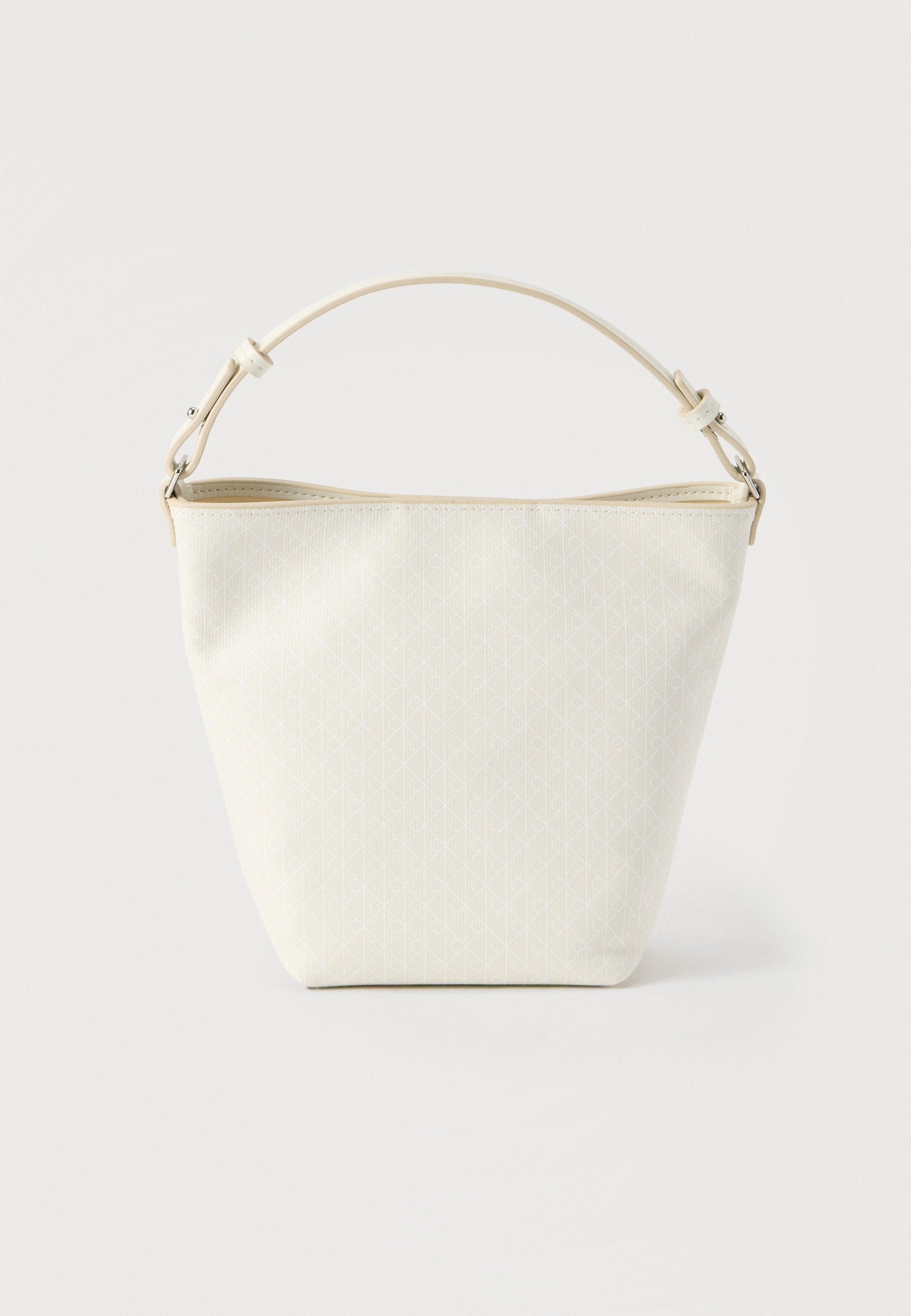 EMBLEM BUCKET CROSSBODY SET - Handbag - white