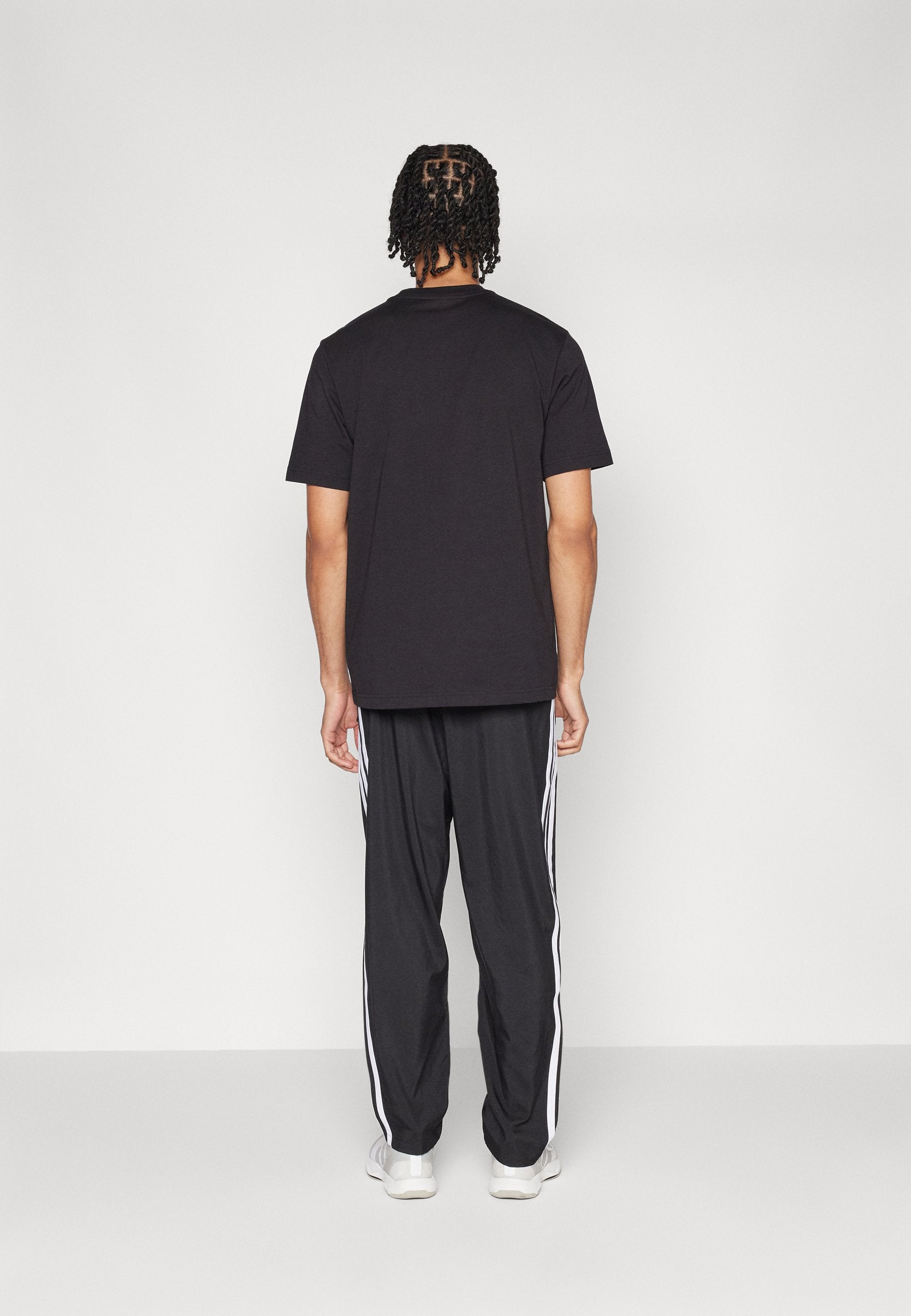 M STNFRD OPT 3S - Bas de survêtement - black blanc