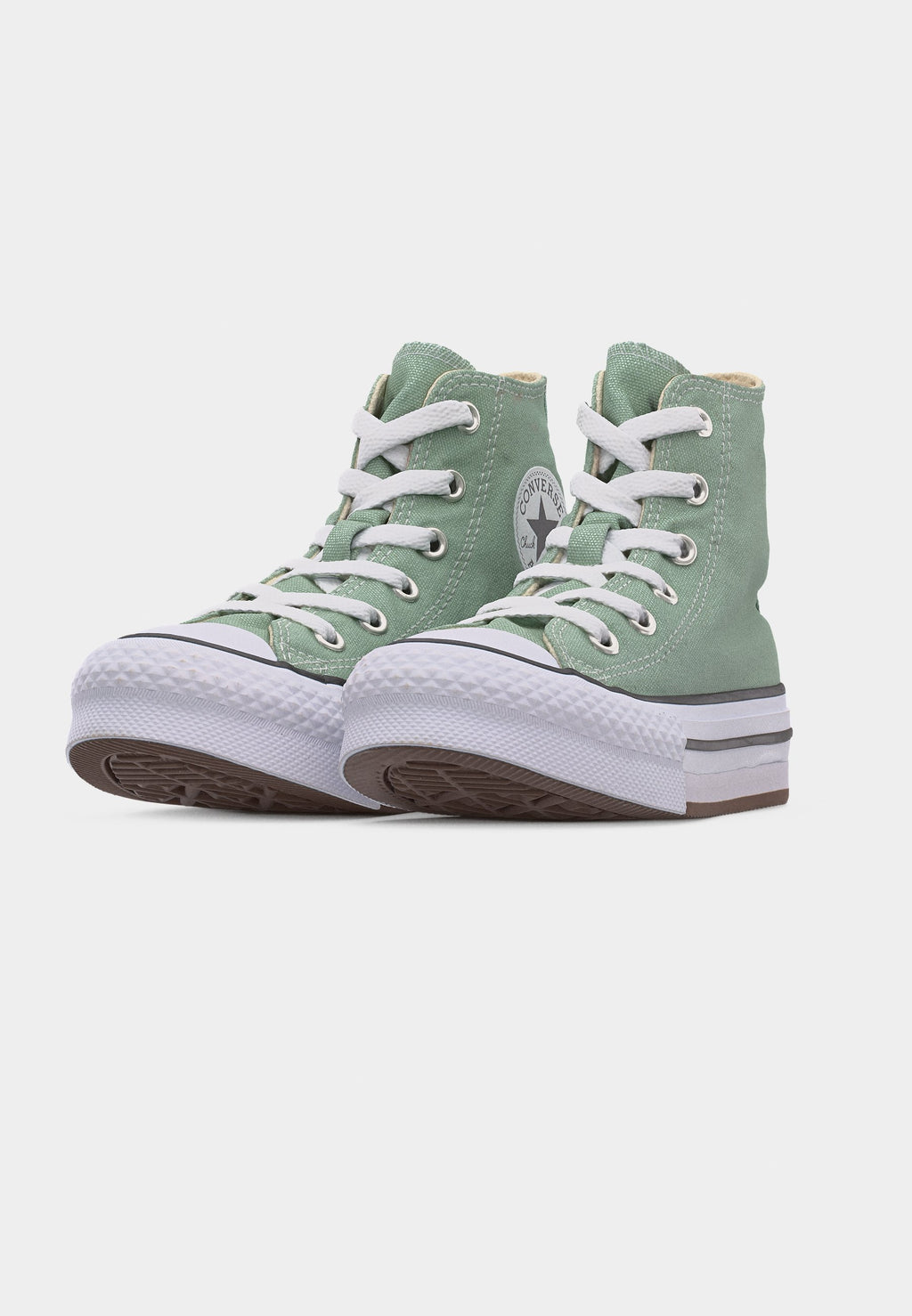 CHUCK TAYLOR ALL STAR LIFT PLATFORM UNISEX - High-top trainers - thyme again/white/natural ivory