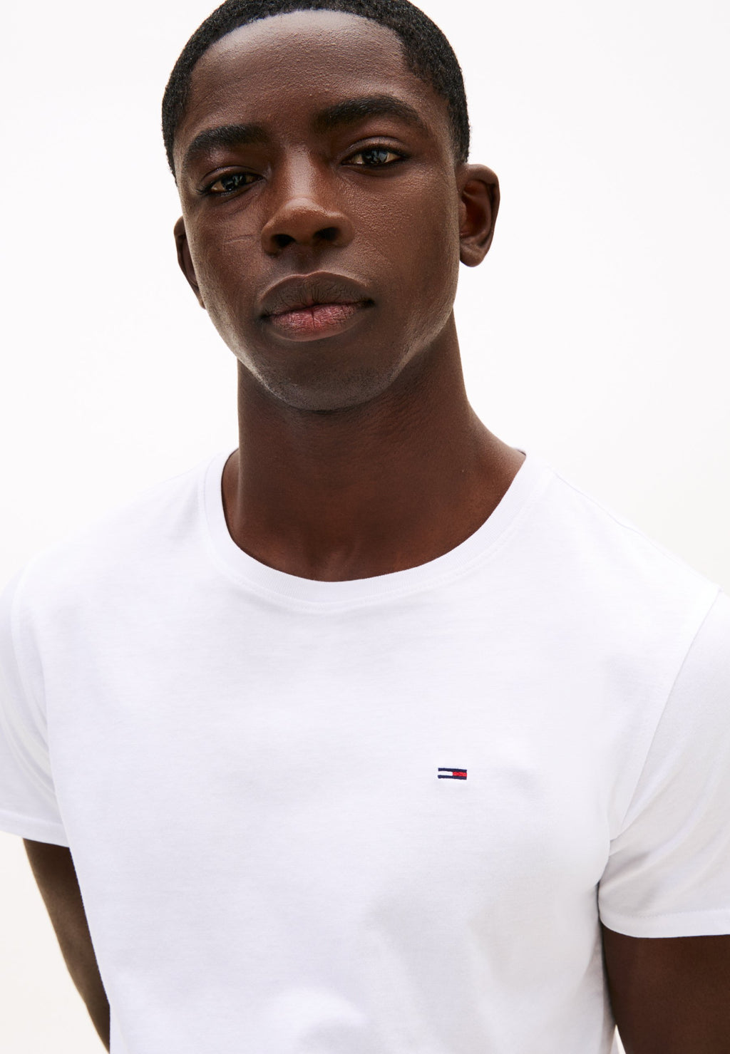 FLAG EXTRA SLIM UNISEX - Basic T-shirt - classic white