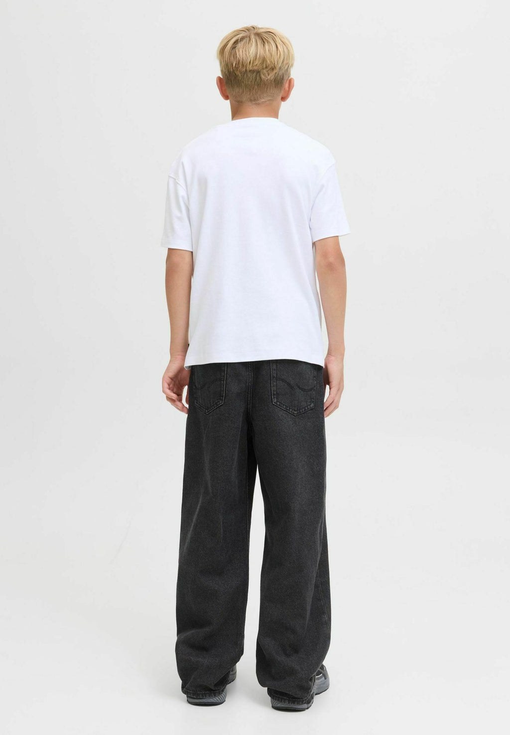 gy fit JJIALEX JJORIGINAL AT 706 NOOS RET JNR Junior - Relaxed kalıp jean - siyah denim