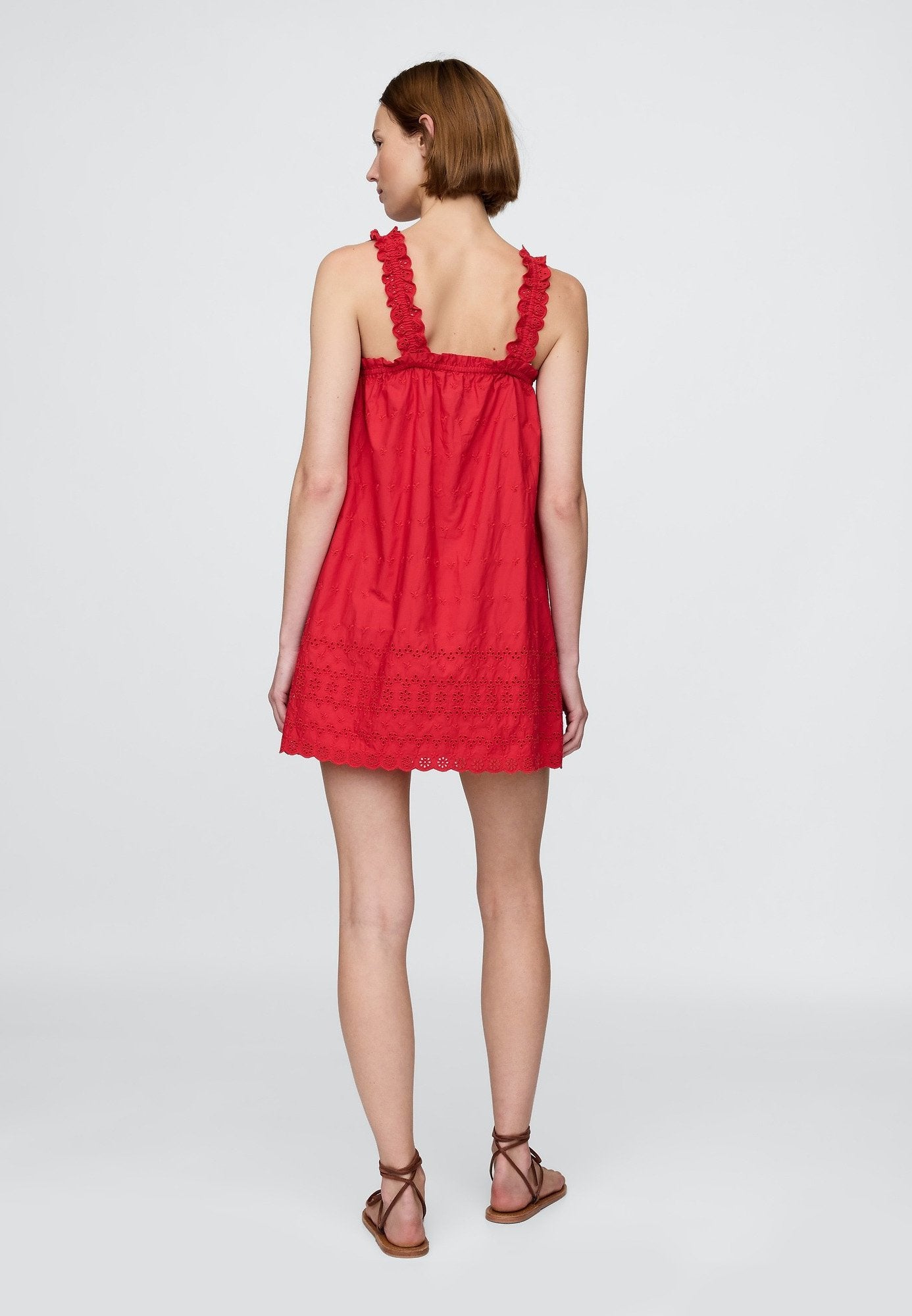 EYELET - Day dress - red light