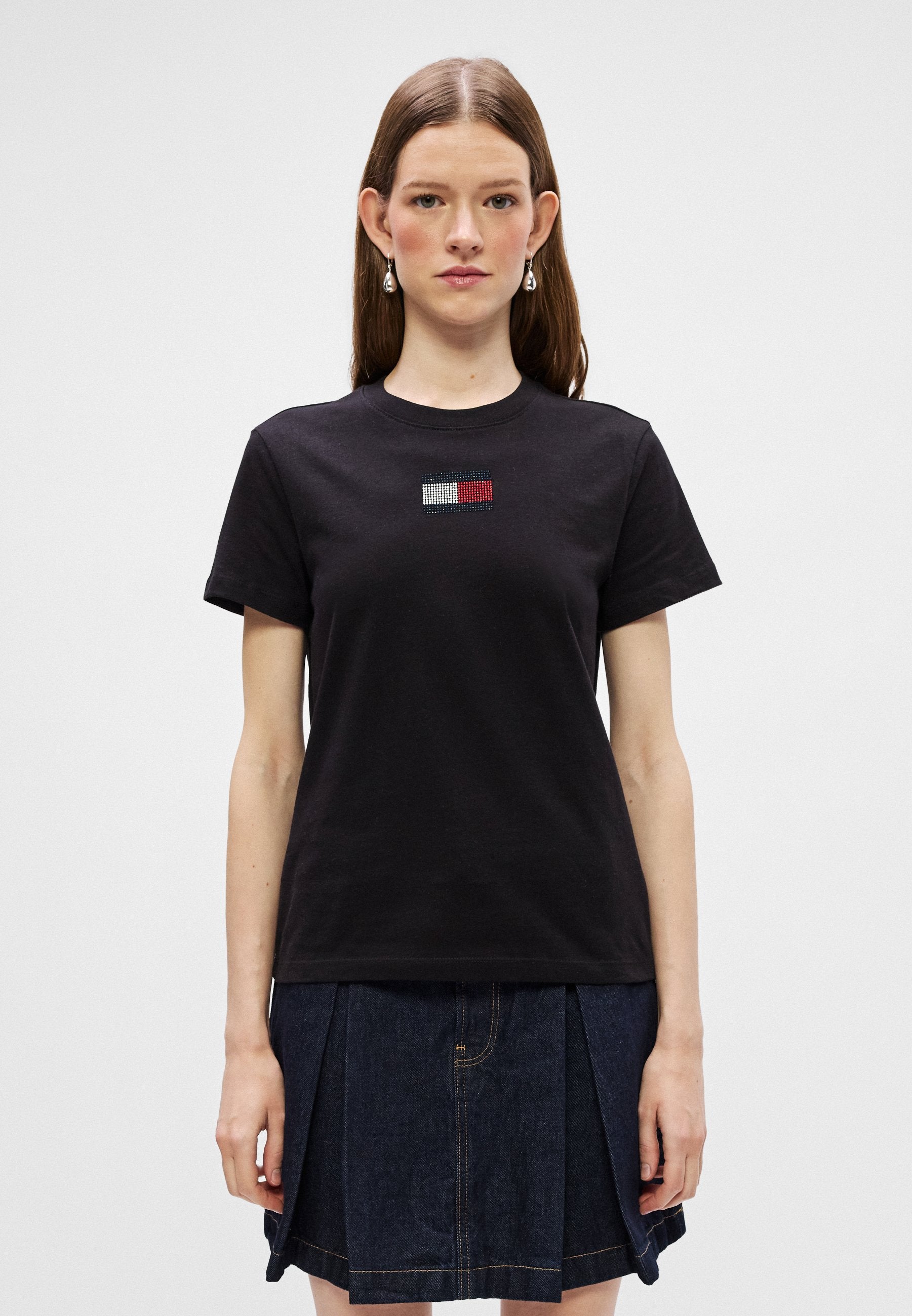 PARTY FLAG TEE - Print T-shirt - black