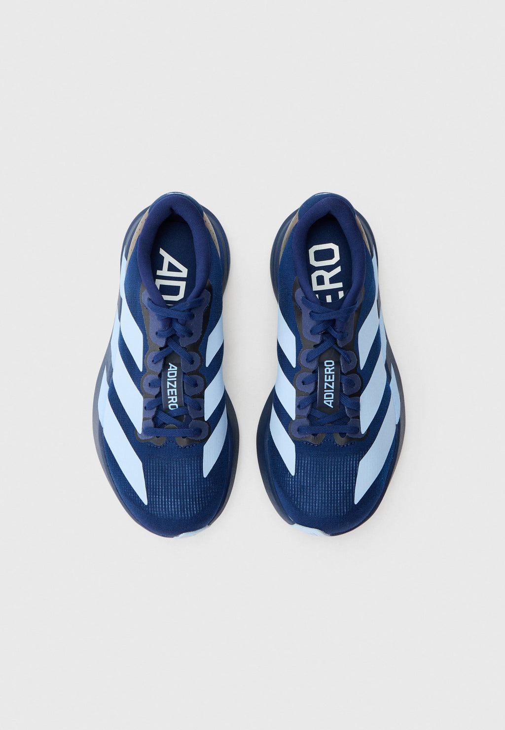 ADIZERO EVO SL J UNISEX - Chaussures de running sur route - bleu foncé/bleu fluo/noir