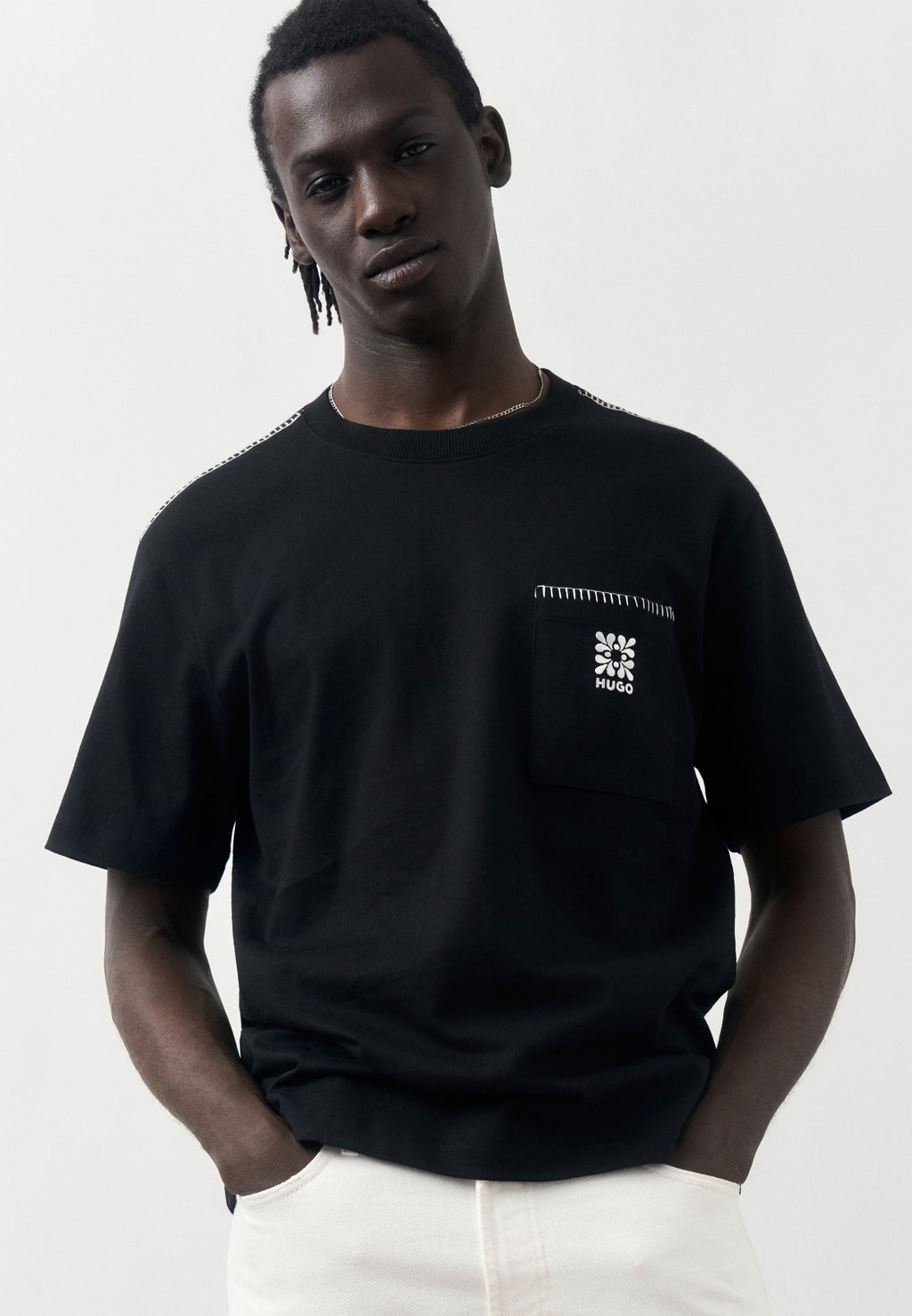 DARRO - Print T-shirt - black