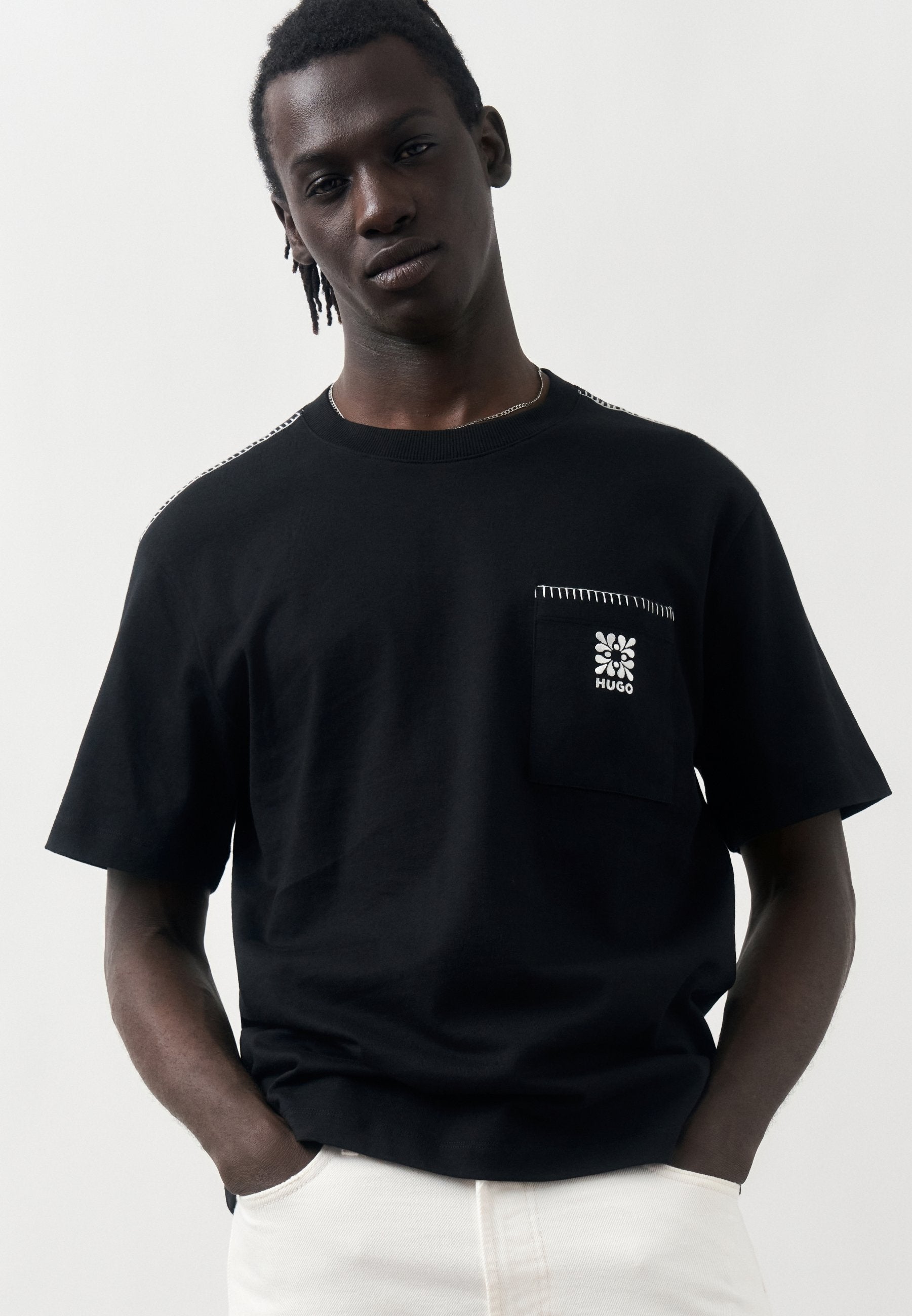 DARRO - Print T-shirt - black