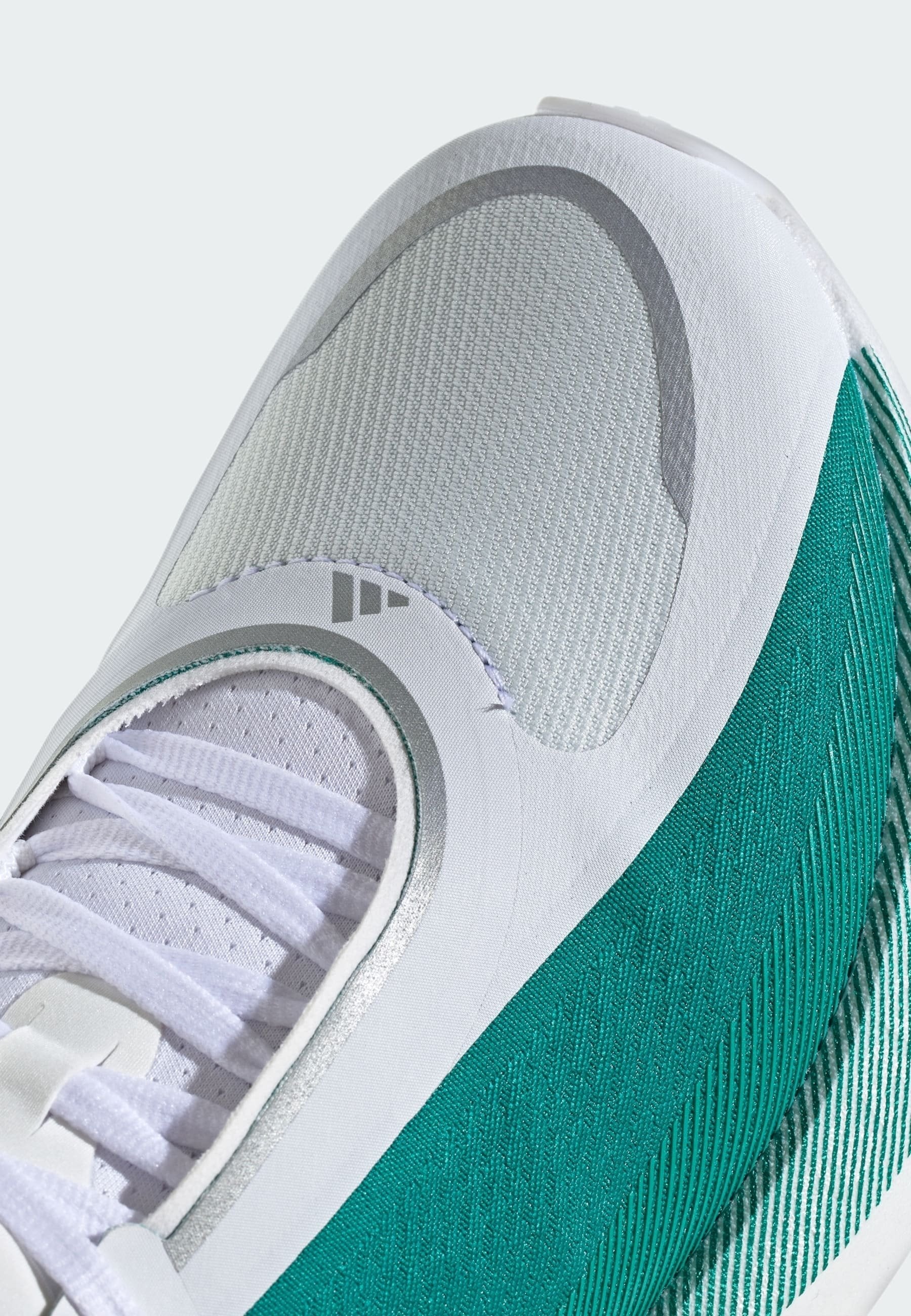 HYPERBOOST EDGE - Road running shoes - cloud white   equipment green   metalic