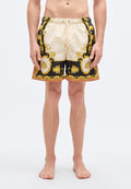 SWIM MYTHIC BAROCCO PRINT - Swimming shorts - black/ivory/autumn spice
