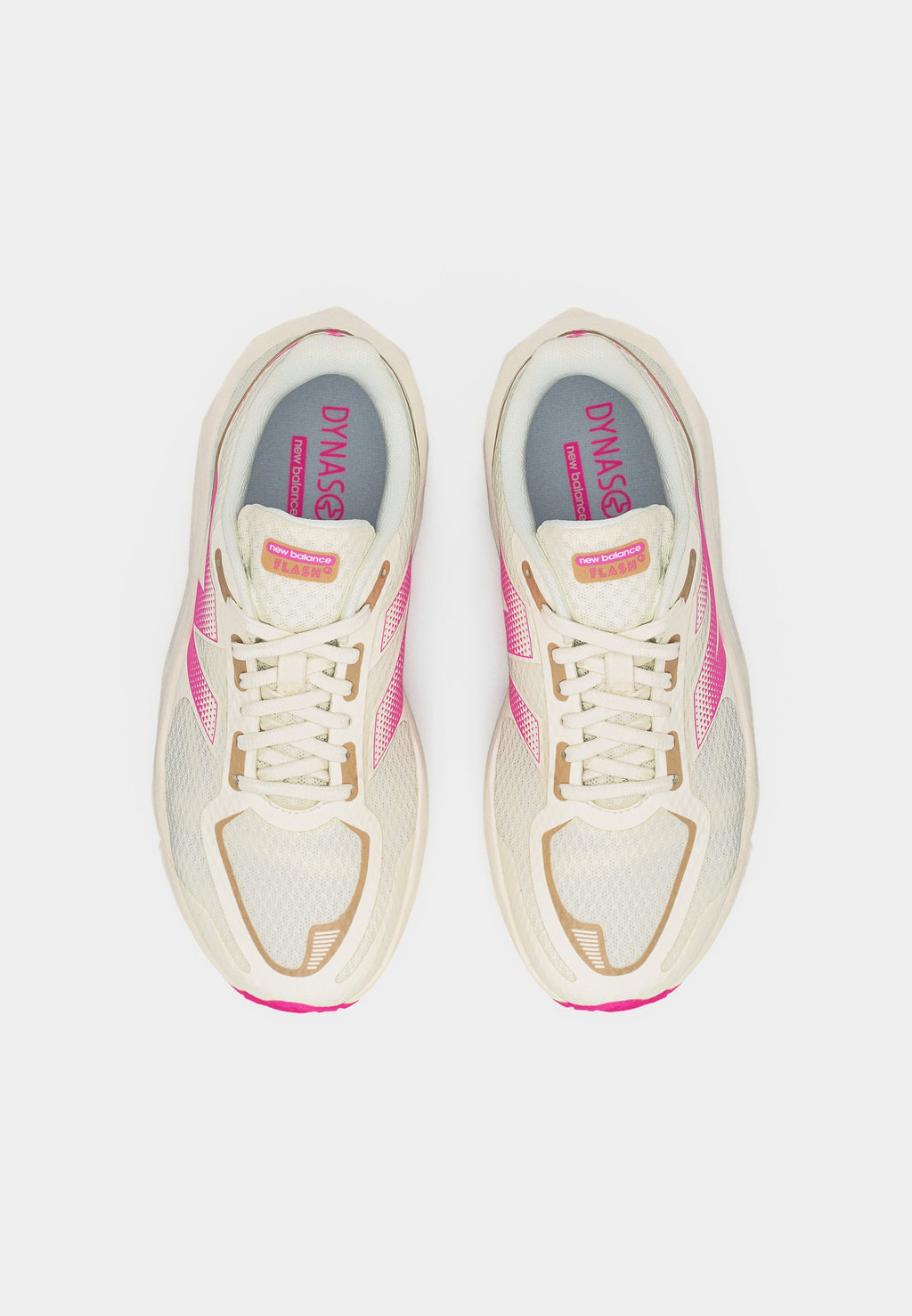 FLASH UNISEX - Road running shoes - sea salt/pink heat/gold-coloured metallic