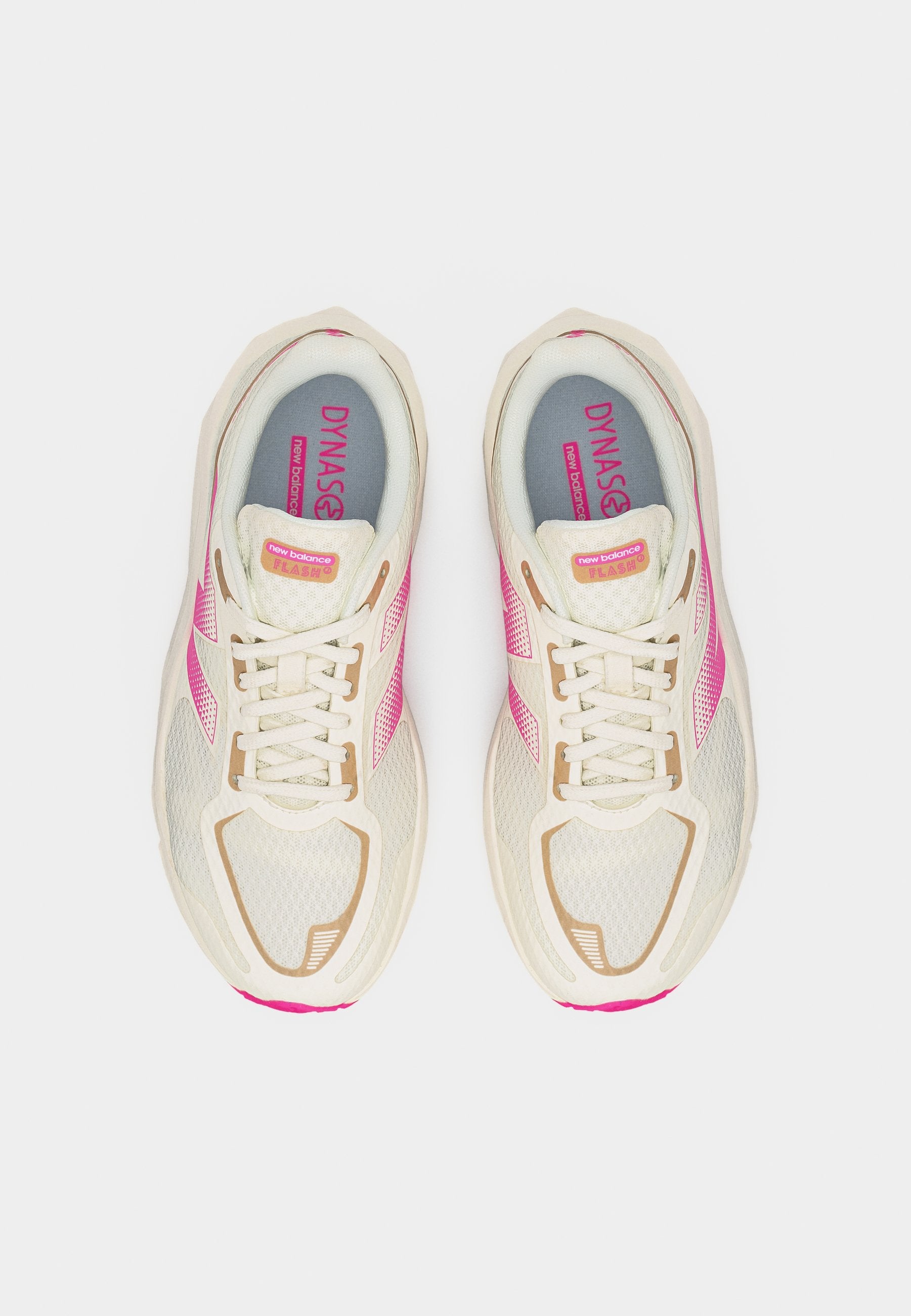 FLASH UNISEX - Road running shoes - sea salt/pink heat/gold-coloured metallic