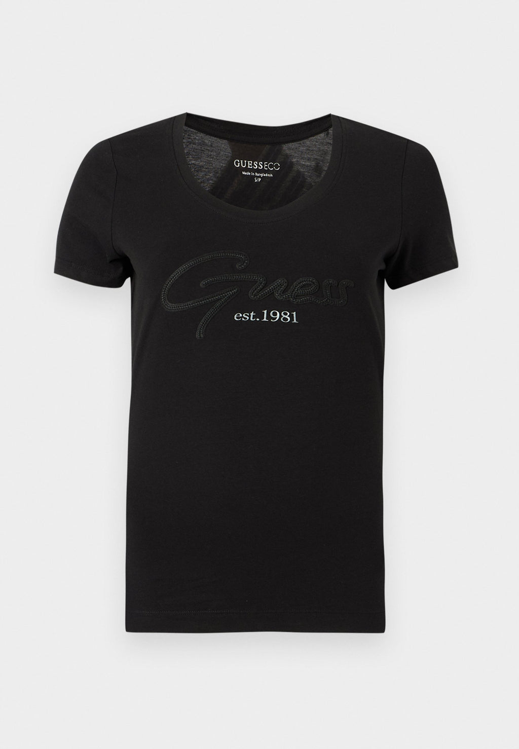 SCRIPT TEE - Print T-shirt - jet black