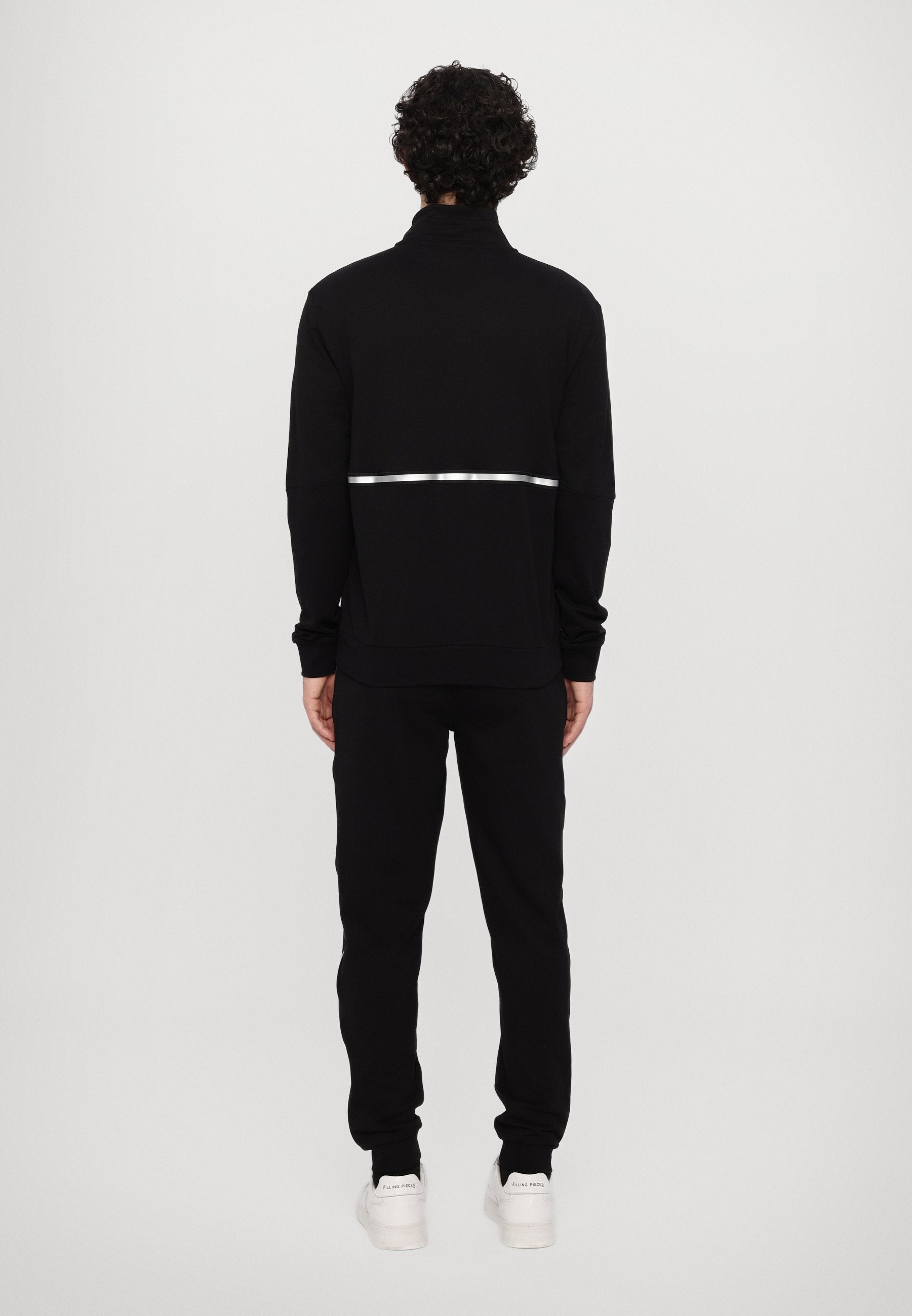 TRAIN VISIBILITY - Tracksuit - black/silver-coloured