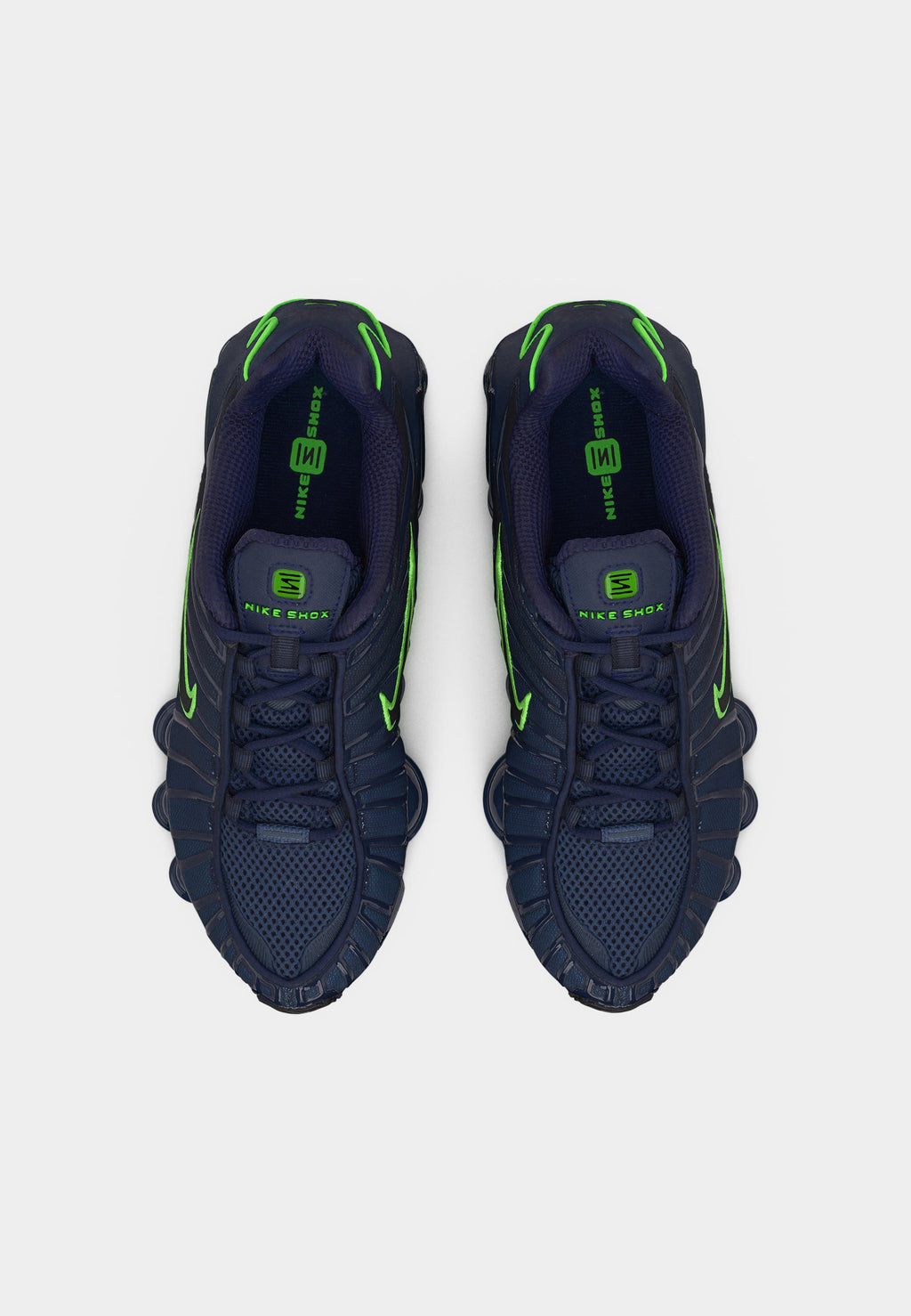 SHOX TL UNISEX - Trainers - thunder blue/black/obsidian/green strike