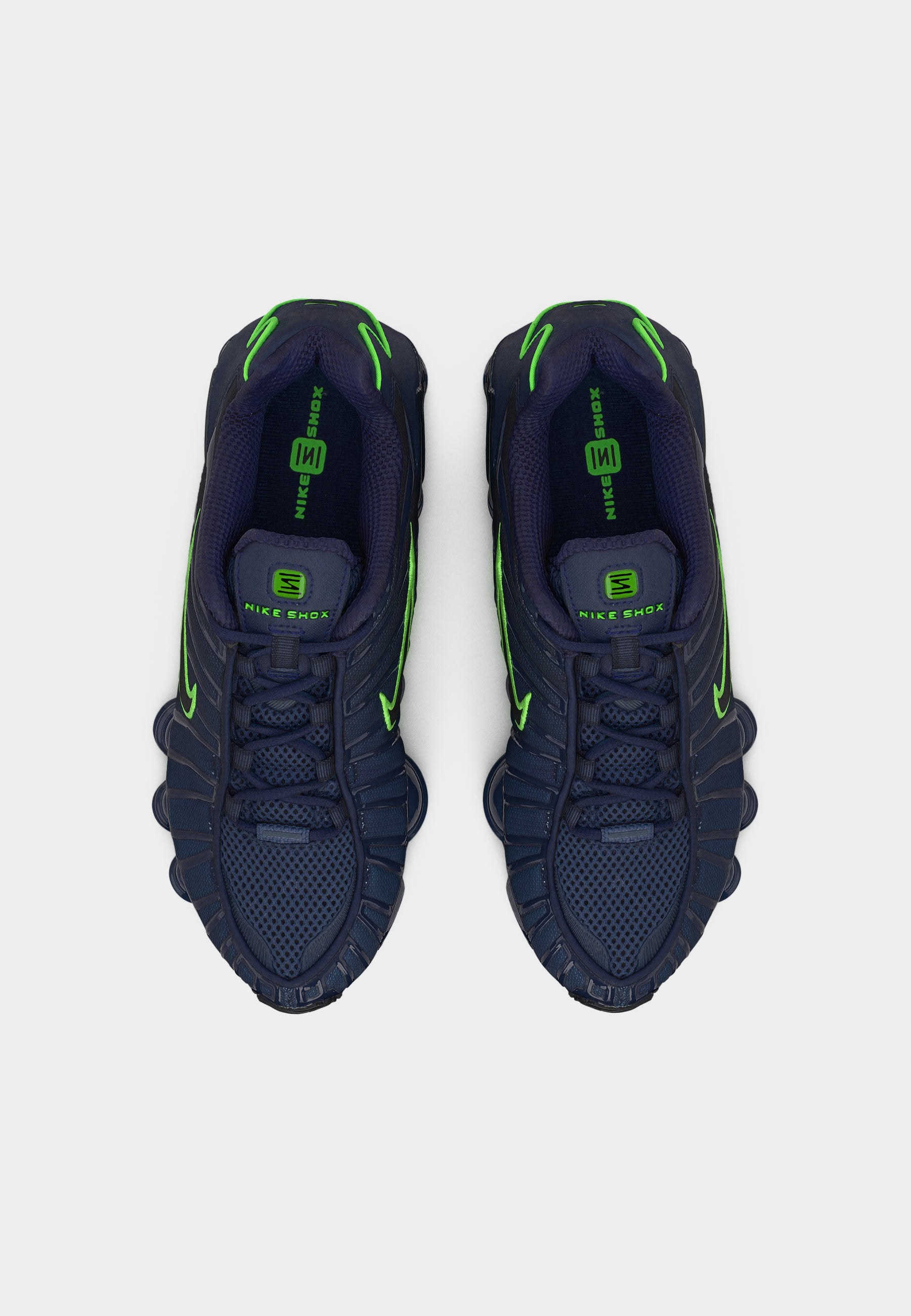 SHOX TL UNISEX - Trainers - thunder blue/black/obsidian/green strike
